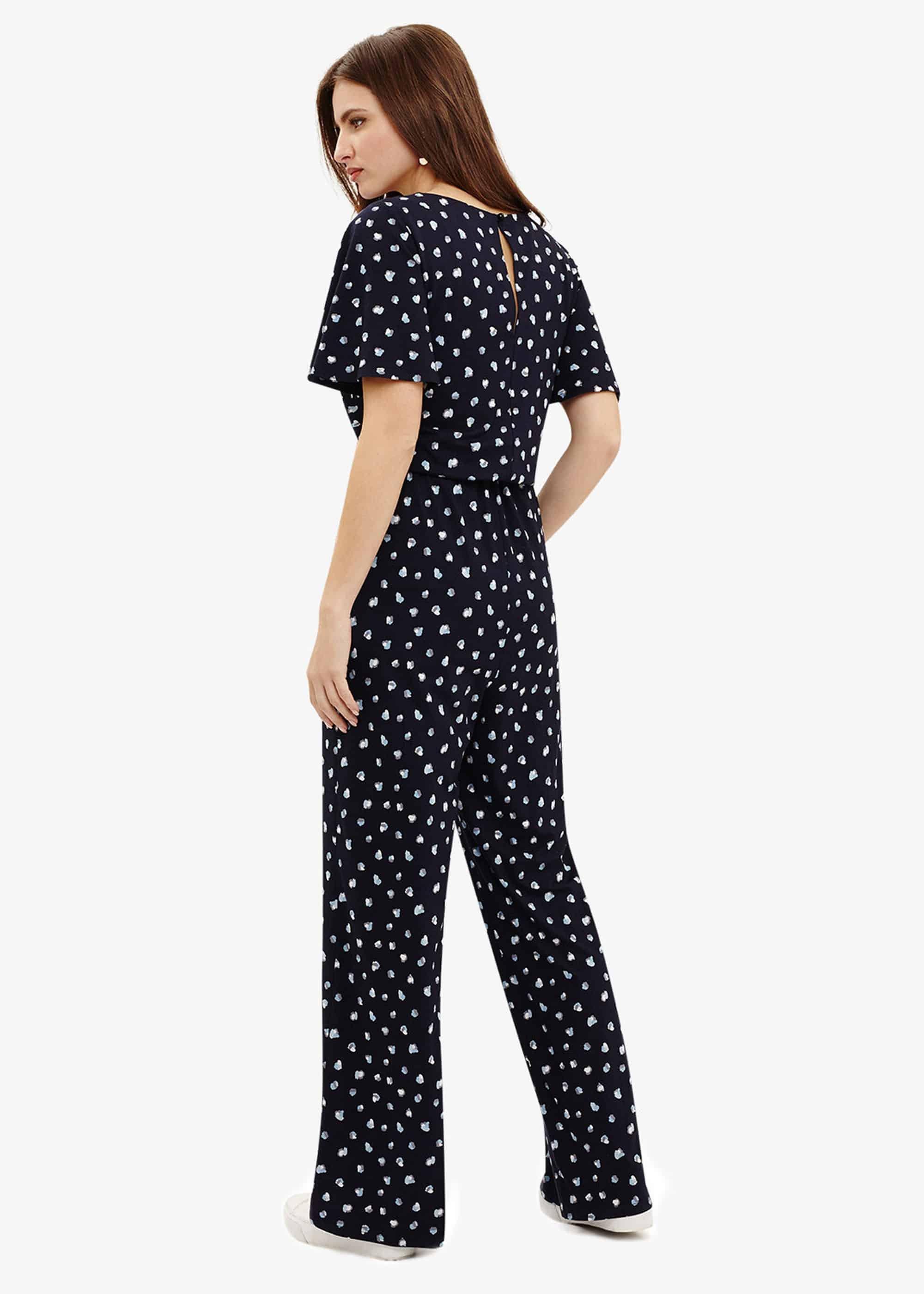 Laila Spot Print Jumpsuit