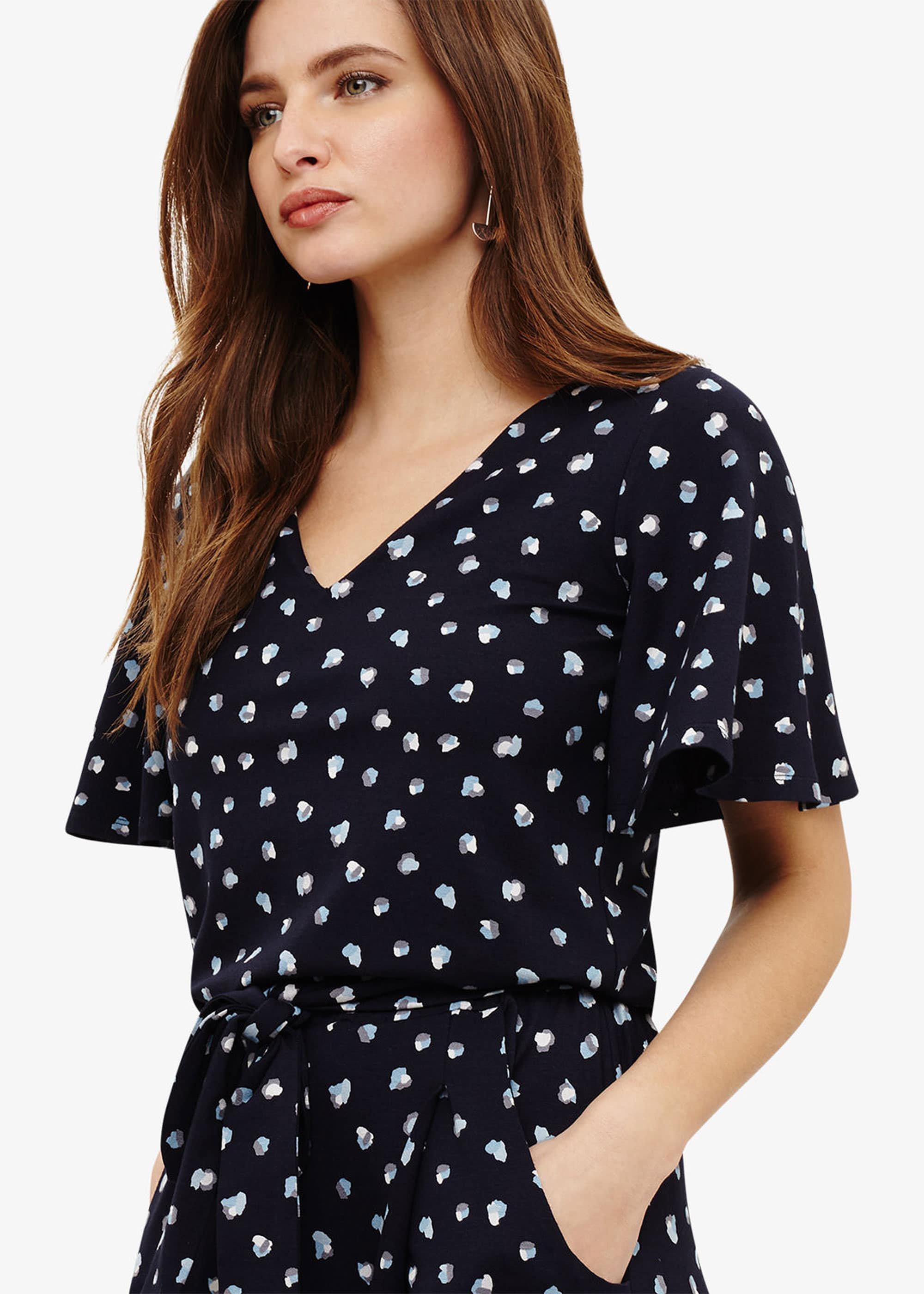 Laila Spot Print Jumpsuit