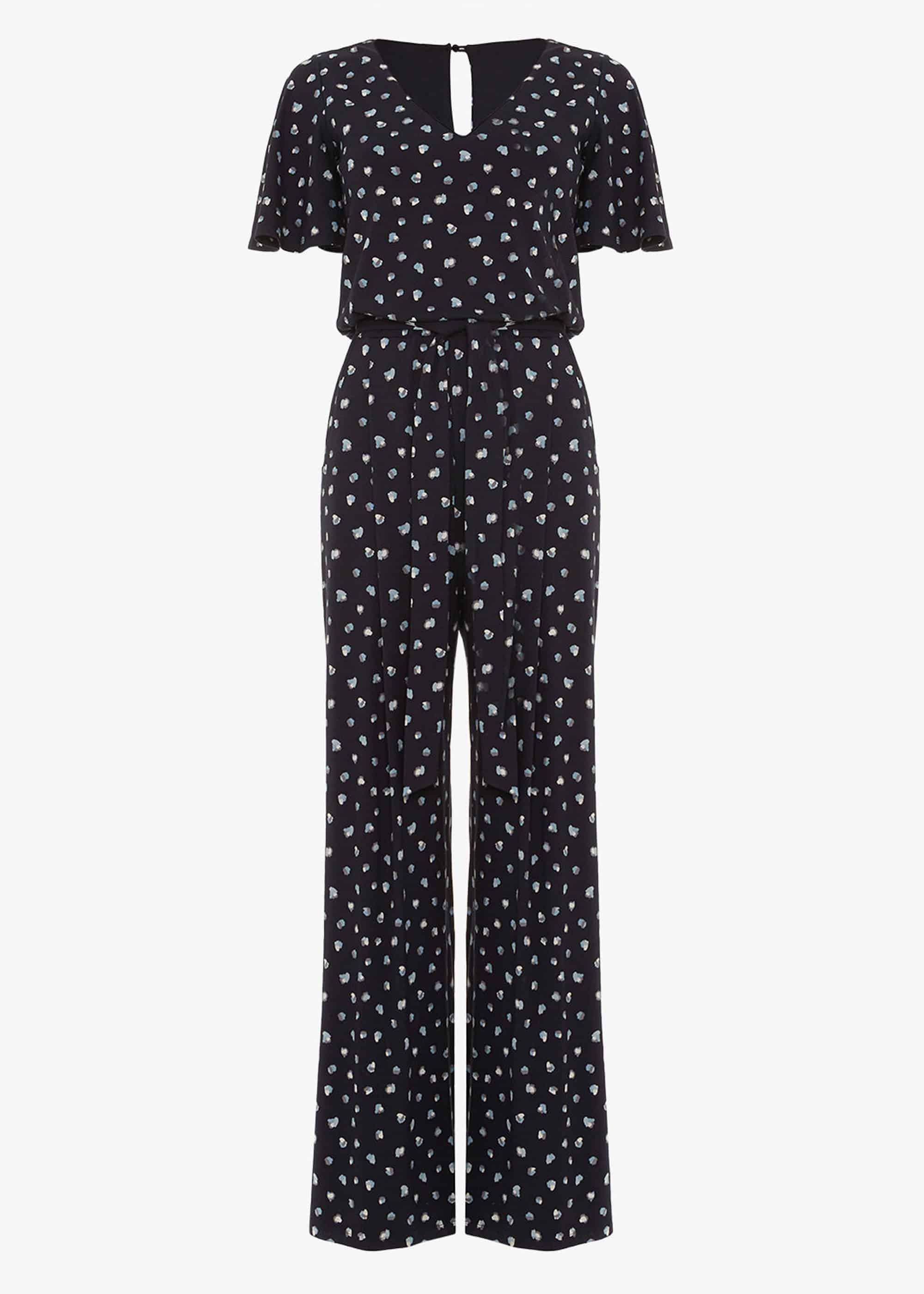 Laila Spot Print Jumpsuit