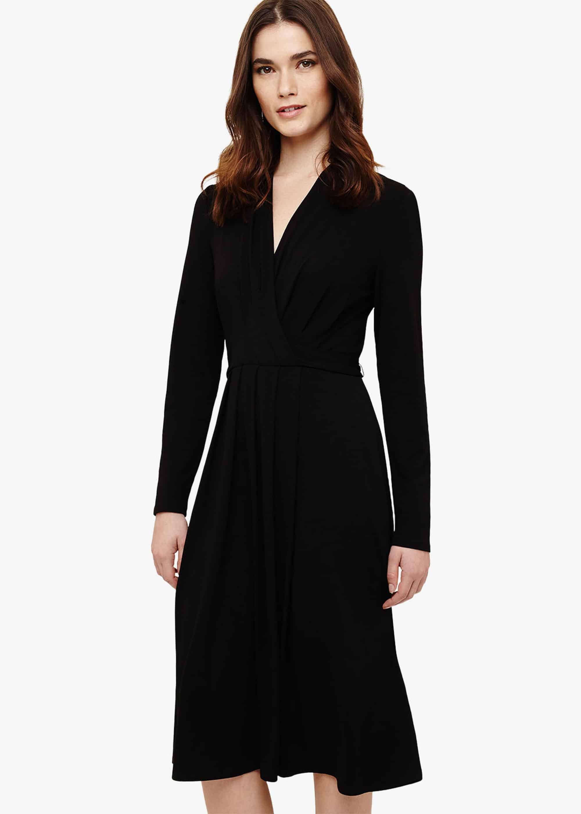 Pauline Pleated Wrap Dress