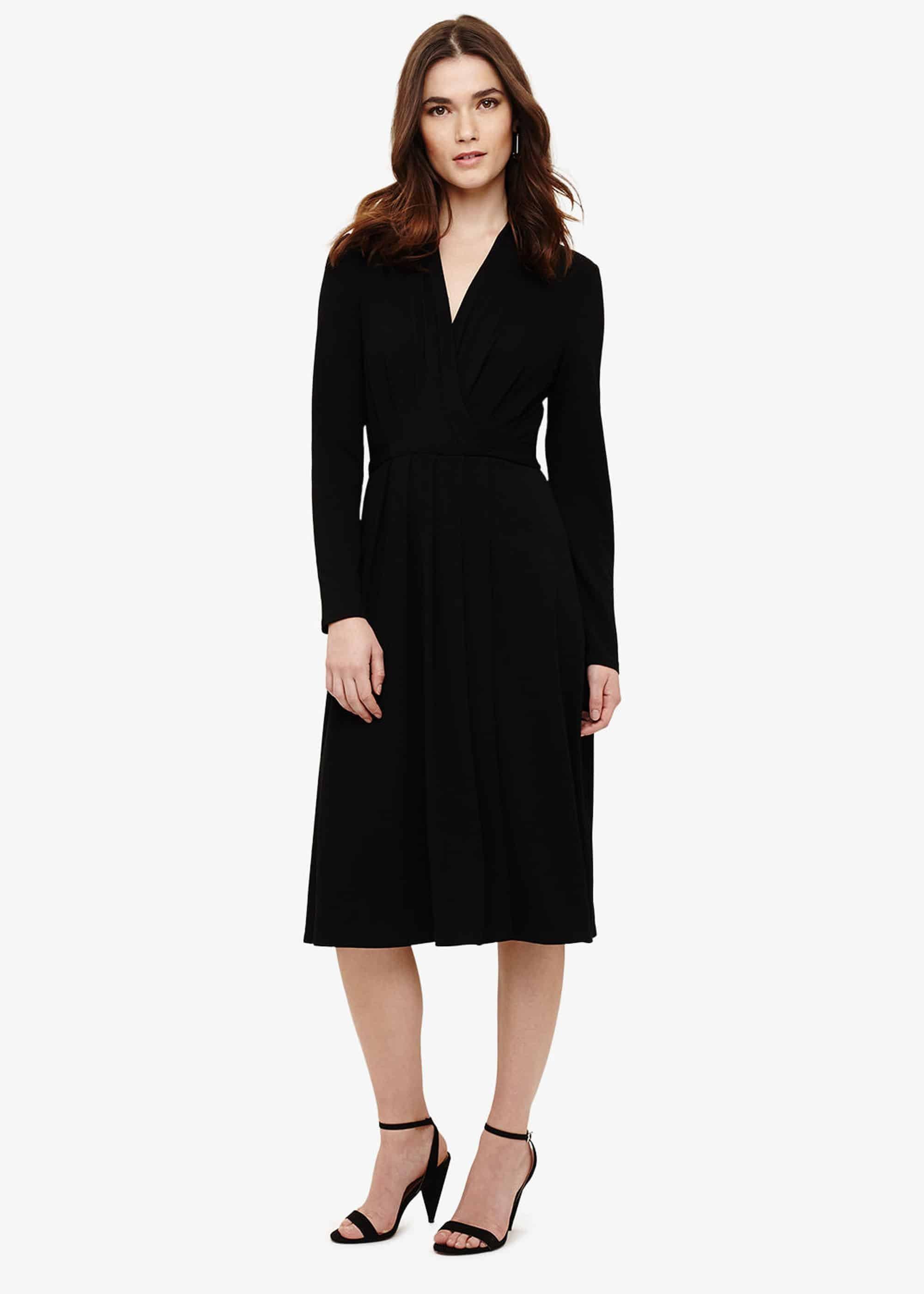 Pauline Pleated Wrap Dress