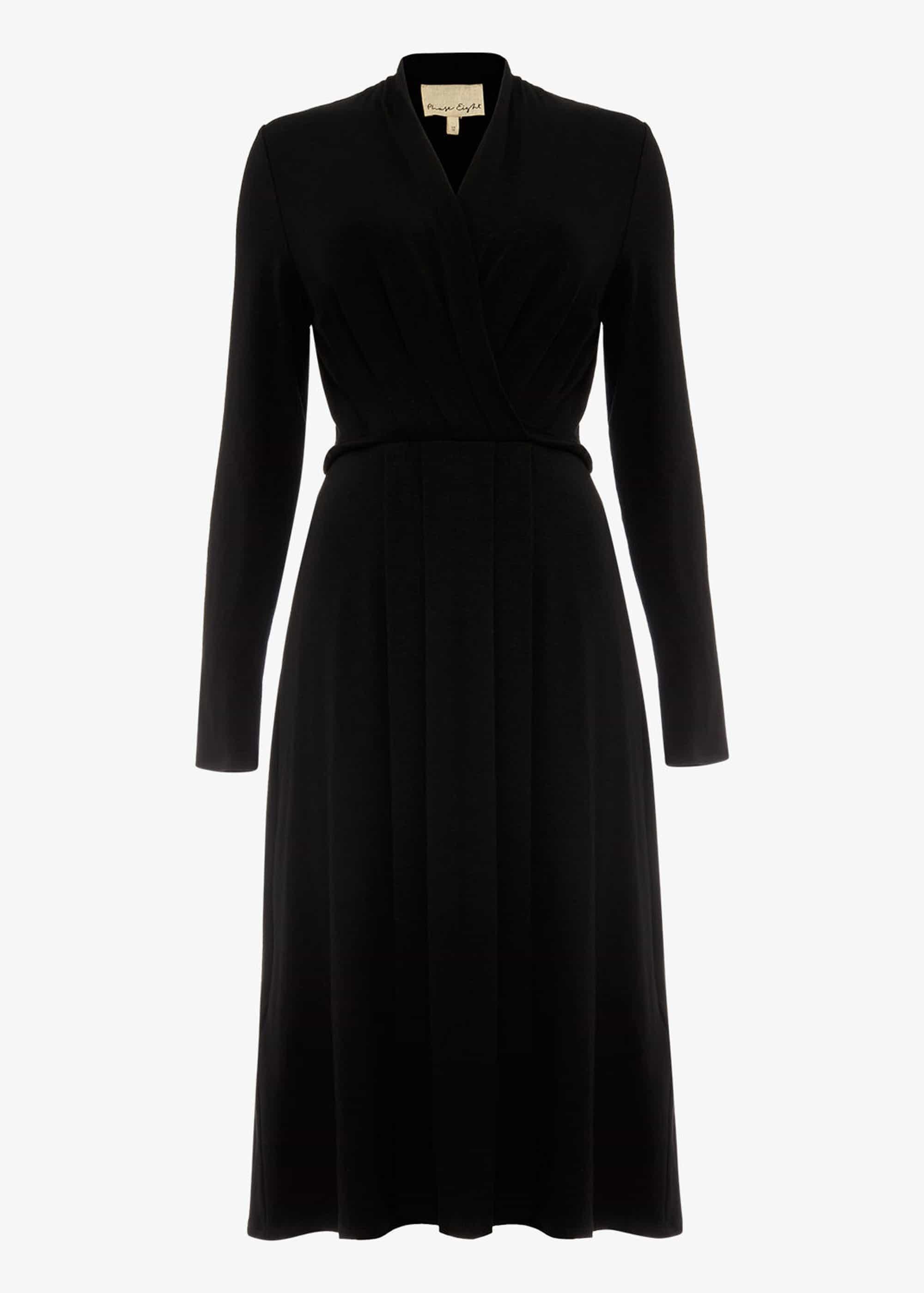 Pauline Pleated Wrap Dress