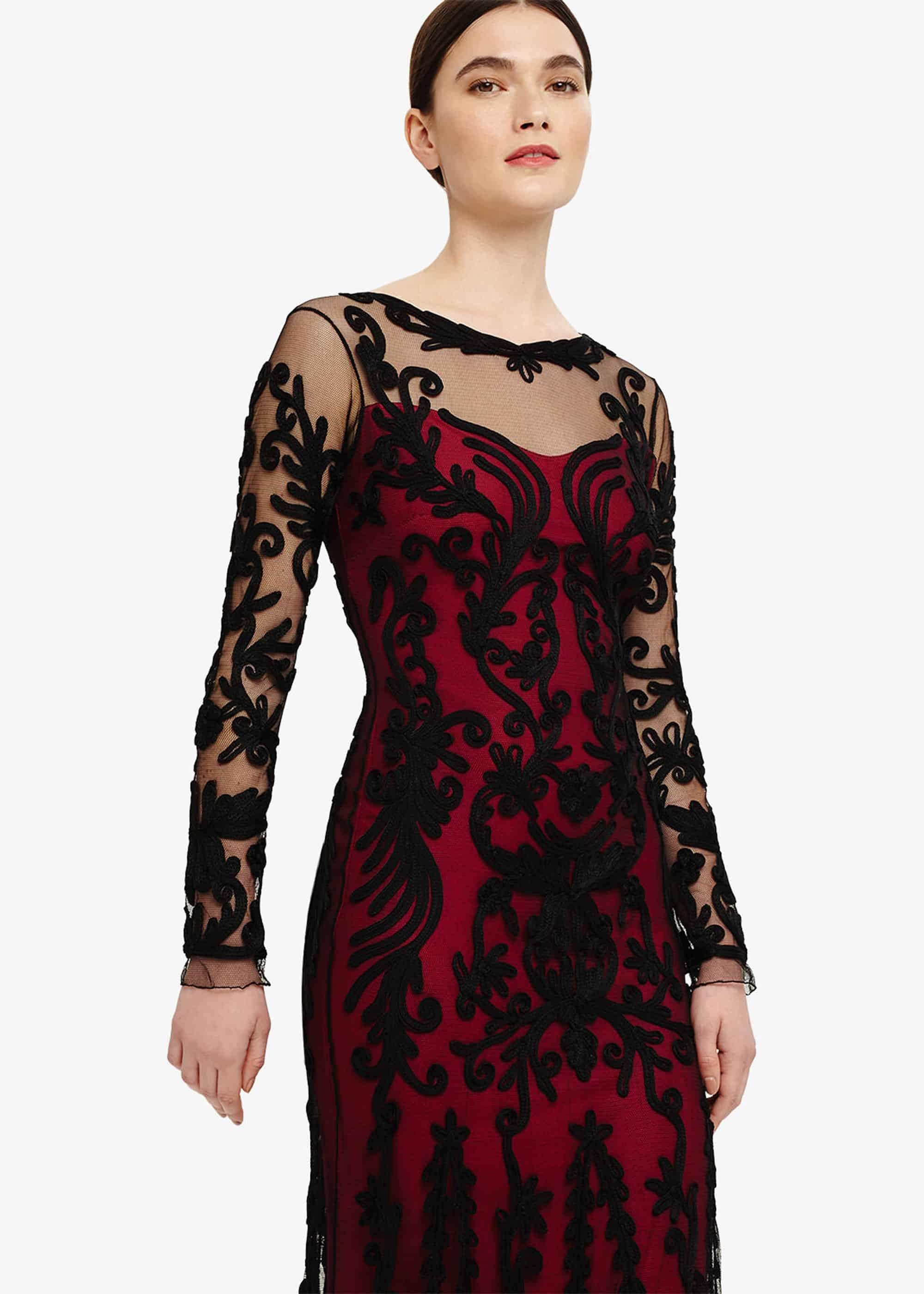Cosima Tapework Lace Maxi Dress