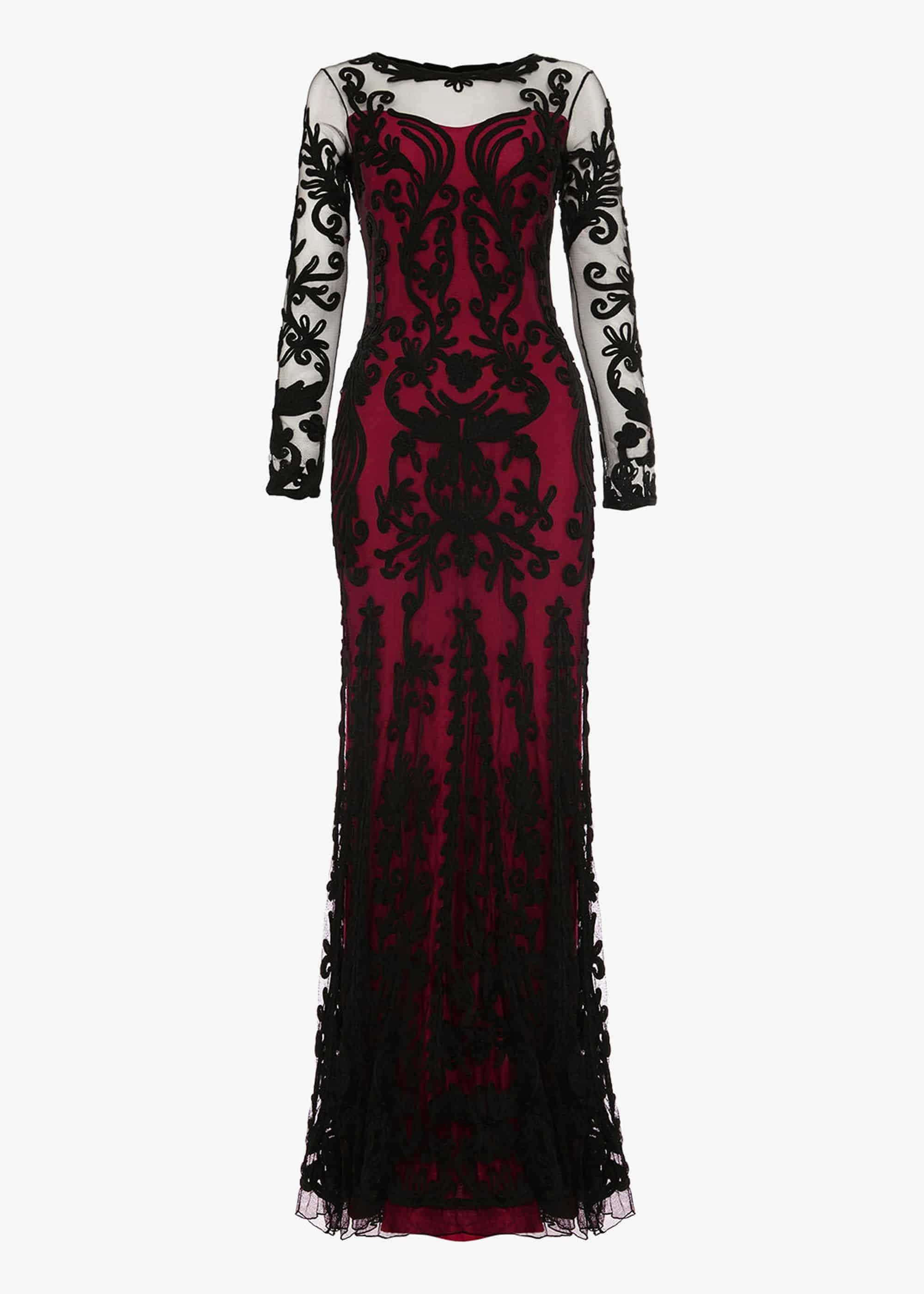Cosima Tapework Lace Maxi Dress