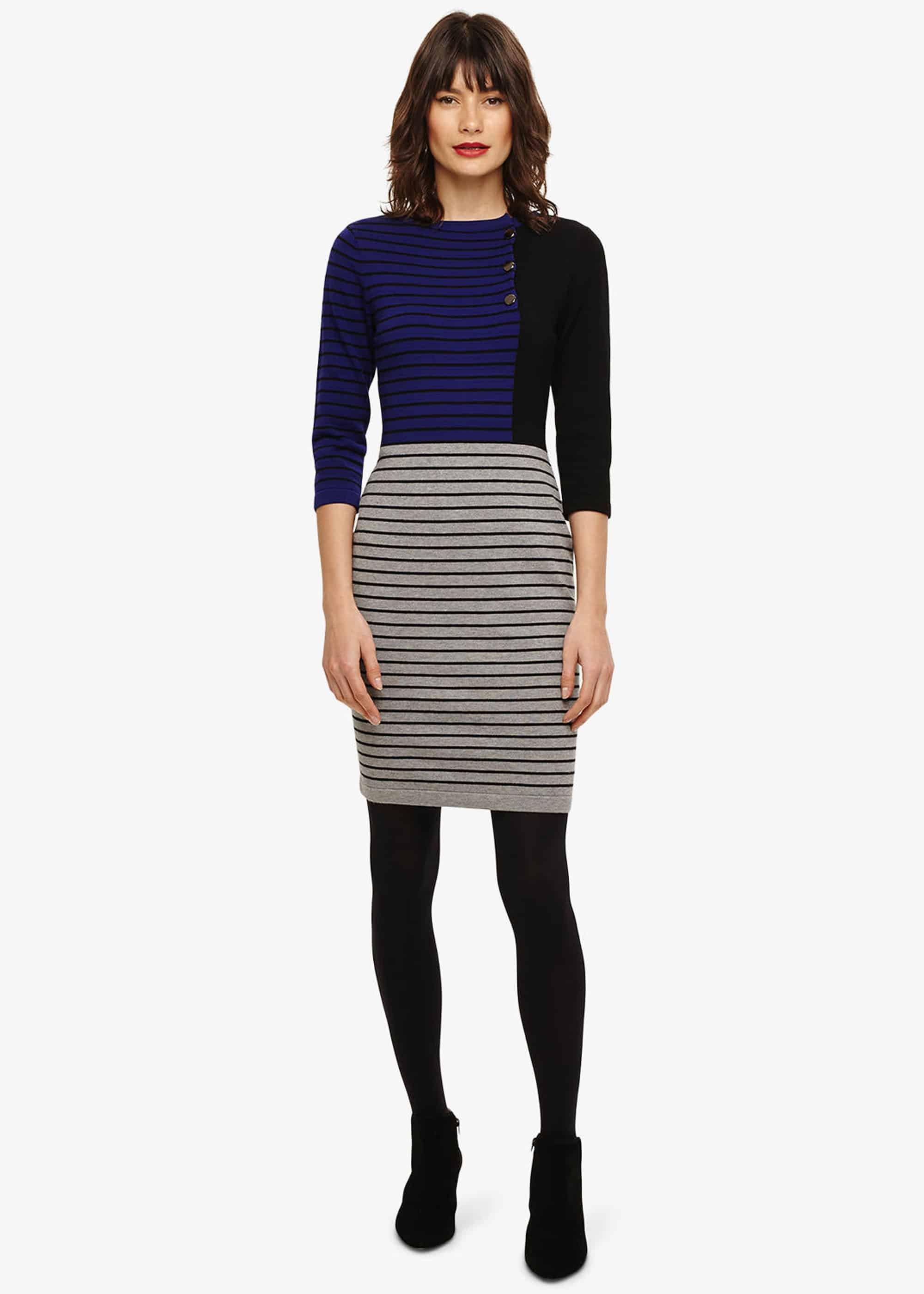Odetta Mix Stripe Dress