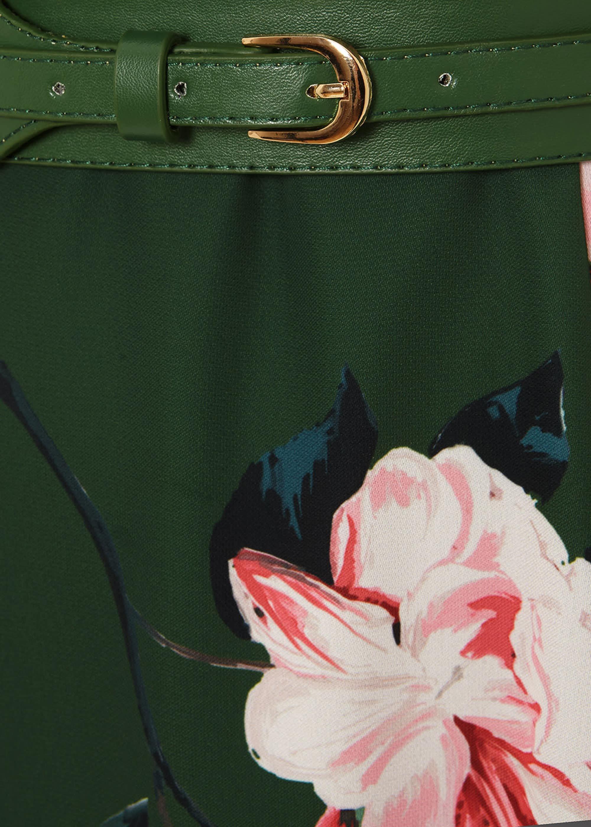 Helena Floral Belted Dress
