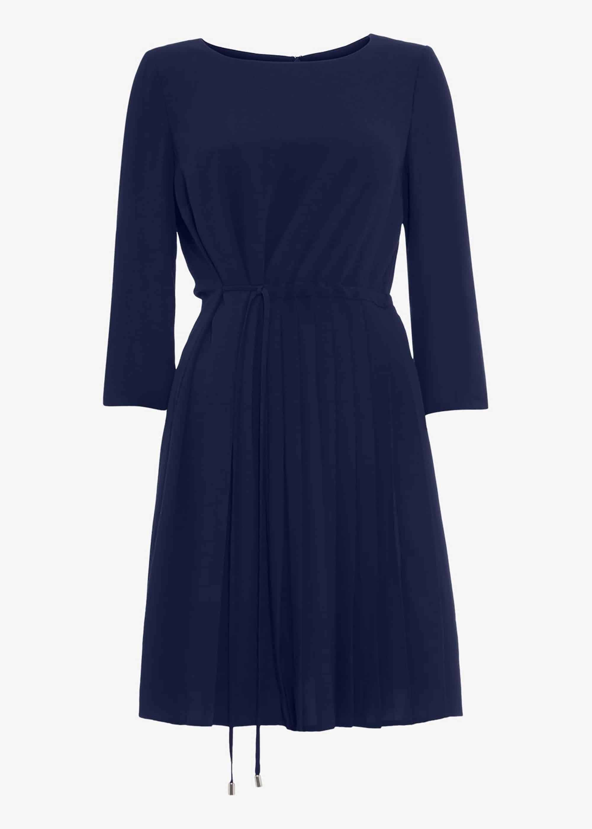 Michelle Side Pleat Dress
