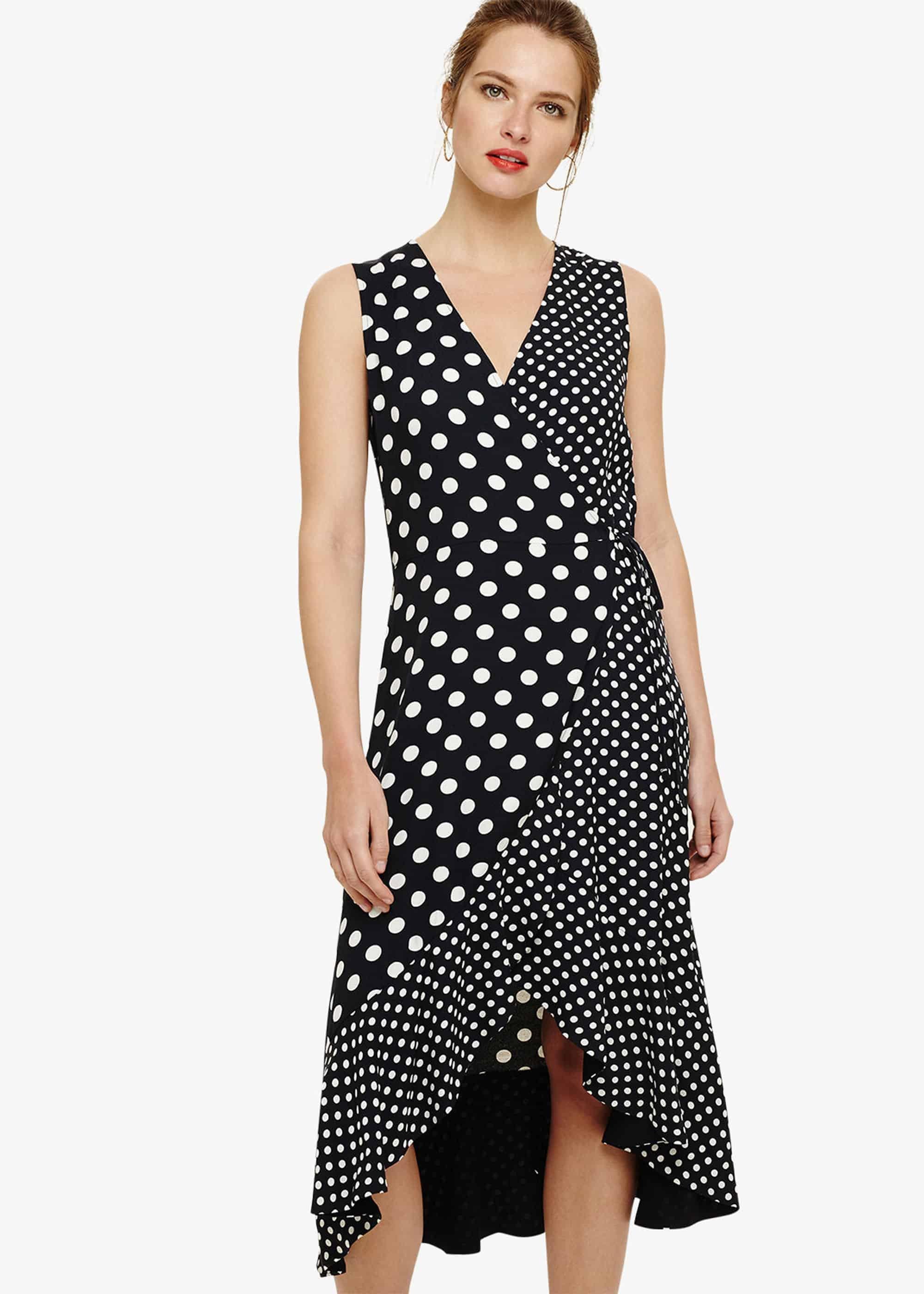 Bea Spot Wrap Dress