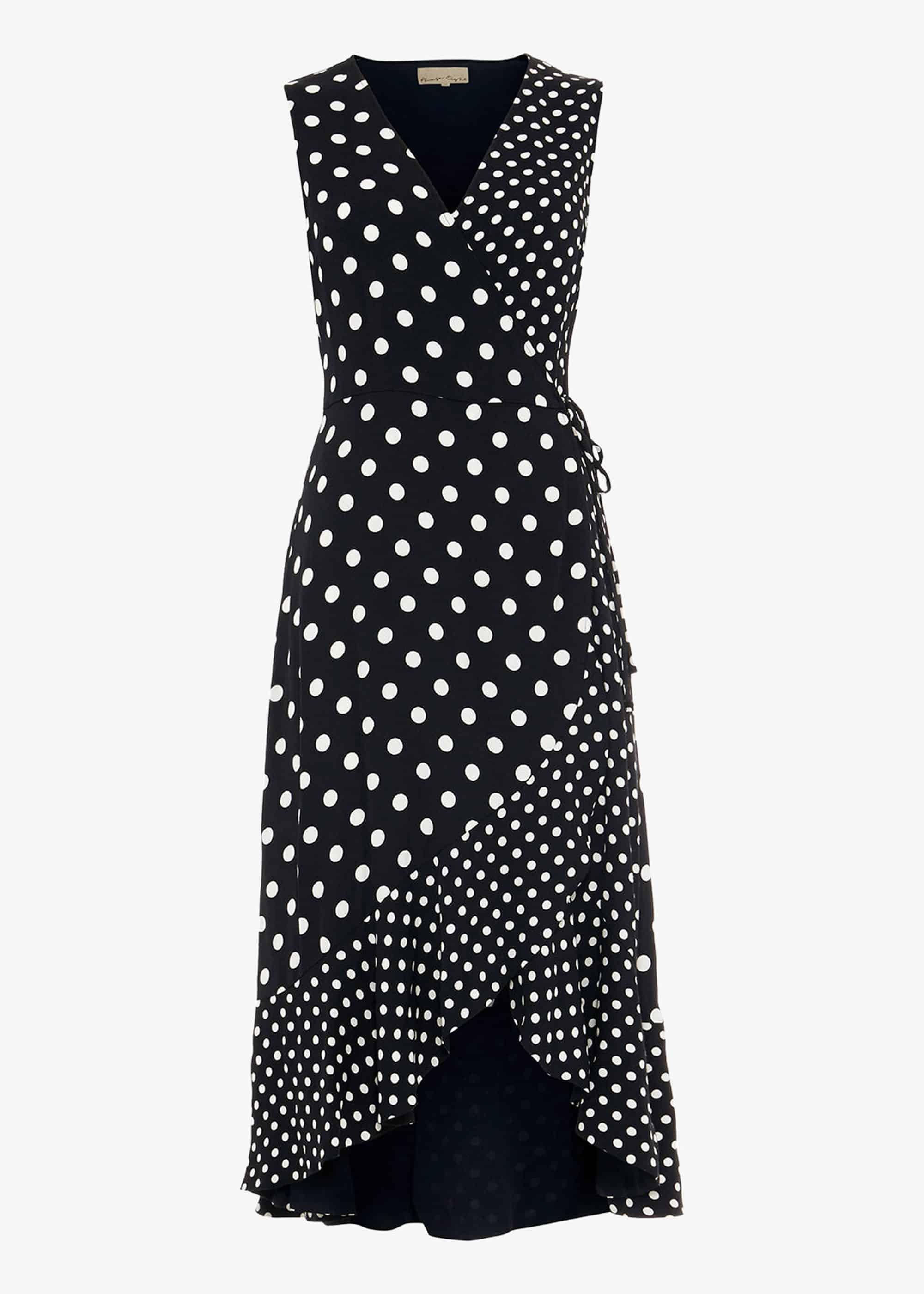 Bea Spot Wrap Dress