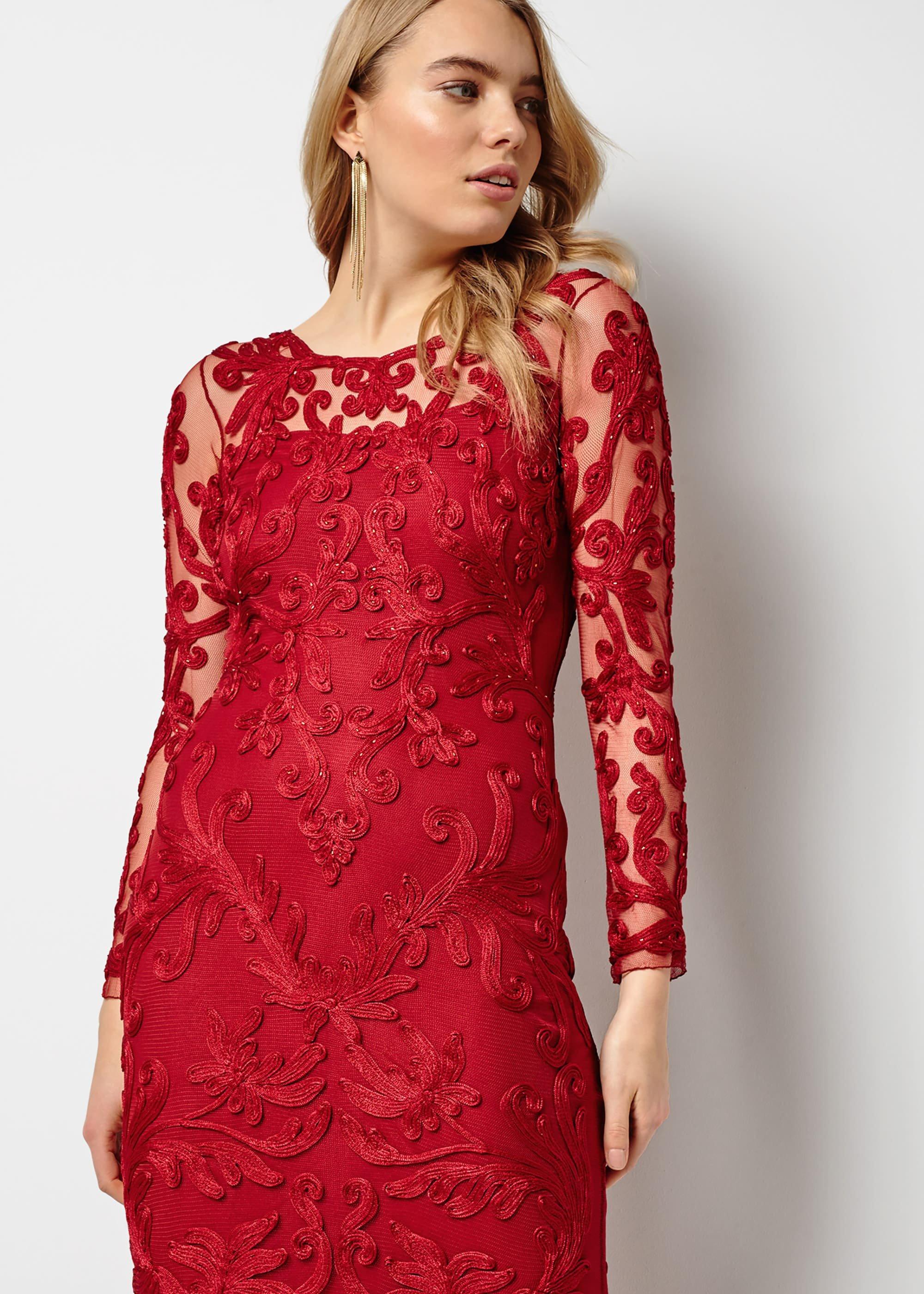 Aubree Tapework Lace Maxi Dress