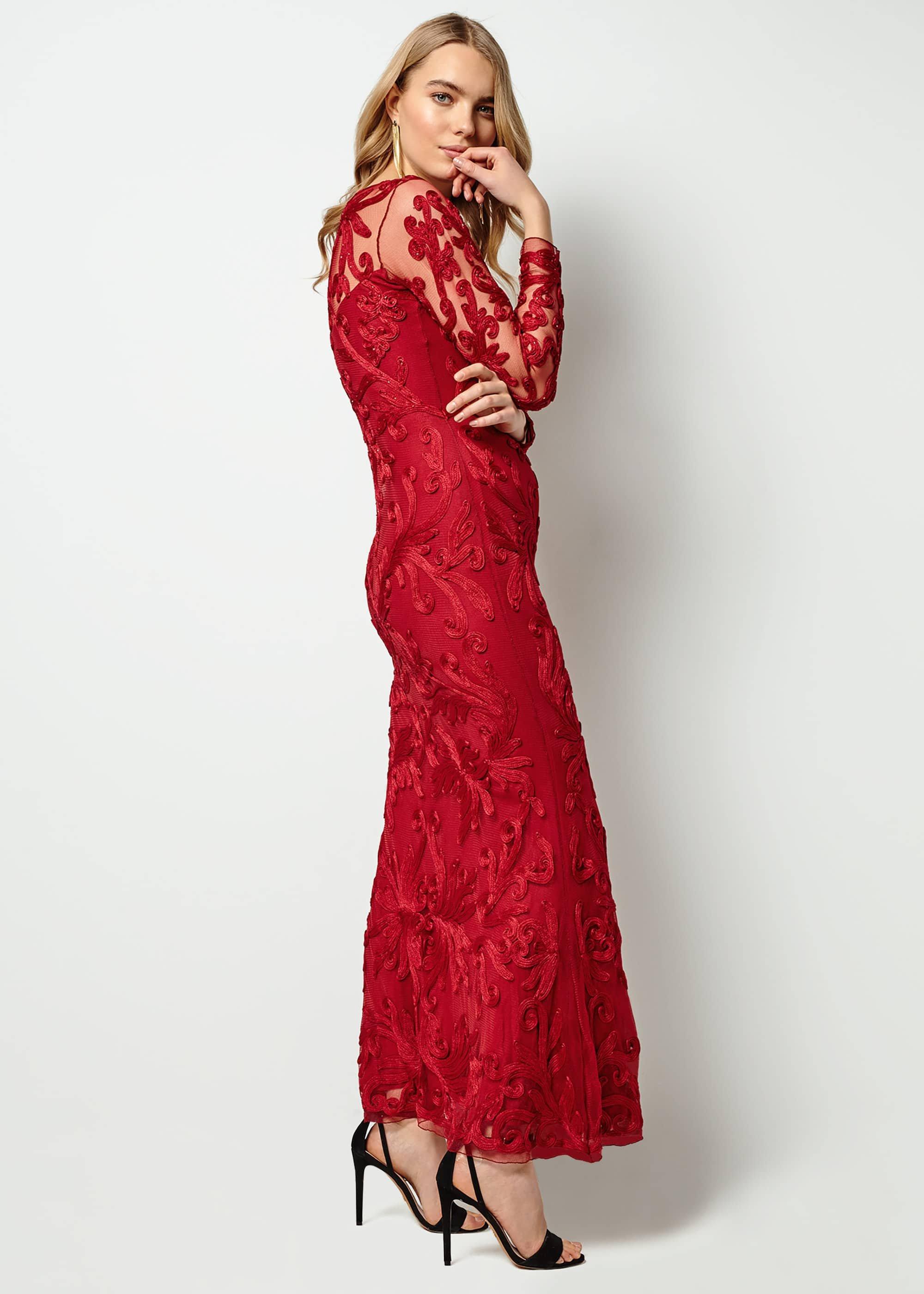 Aubree Tapework Lace Maxi Dress