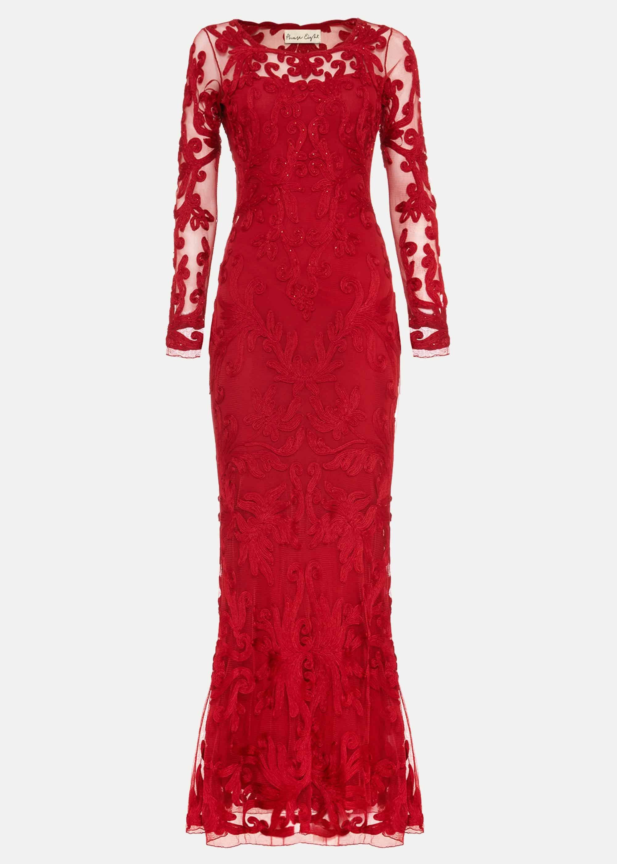 Aubree Tapework Lace Maxi Dress