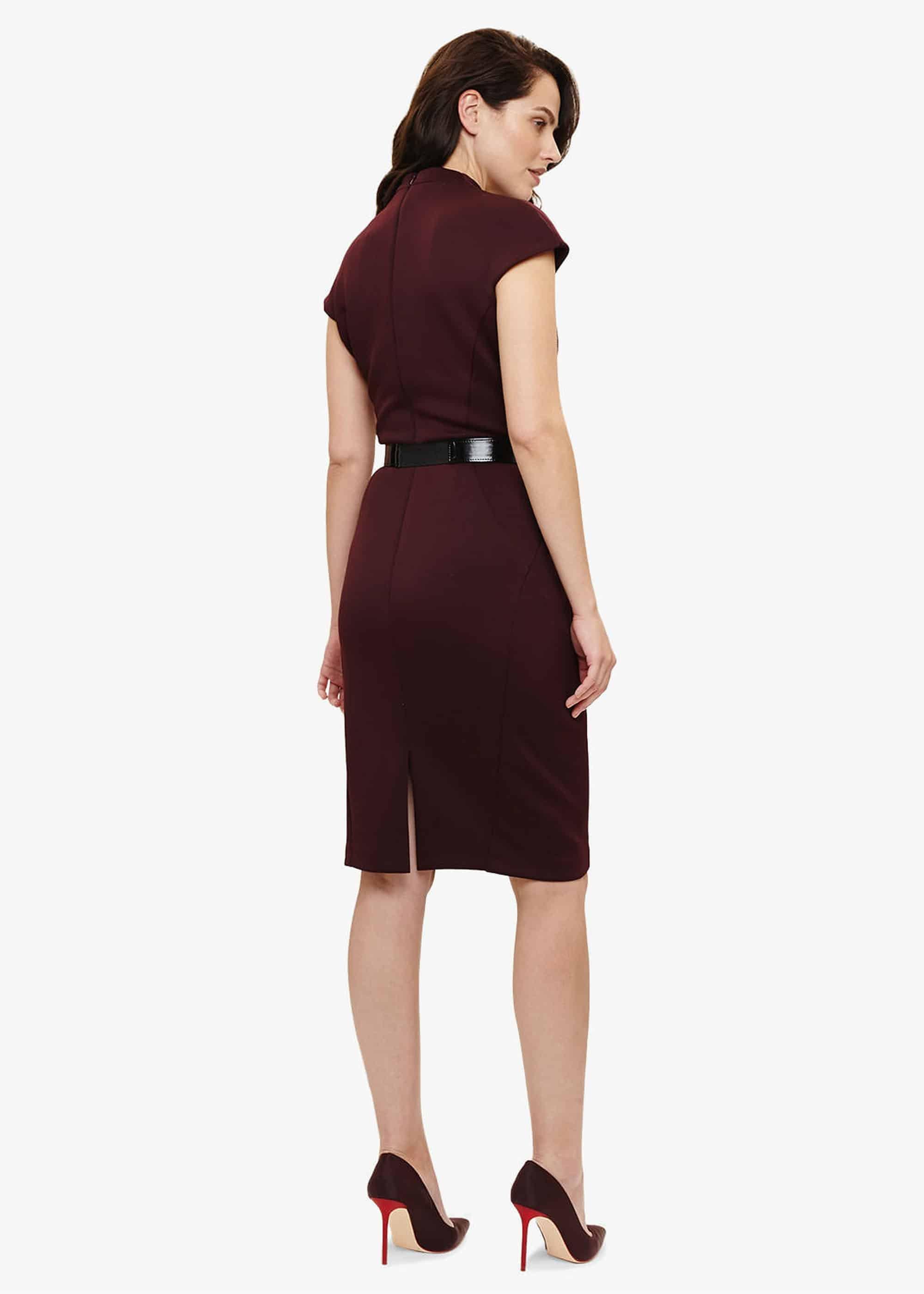 Abby Belted Scuba Dress