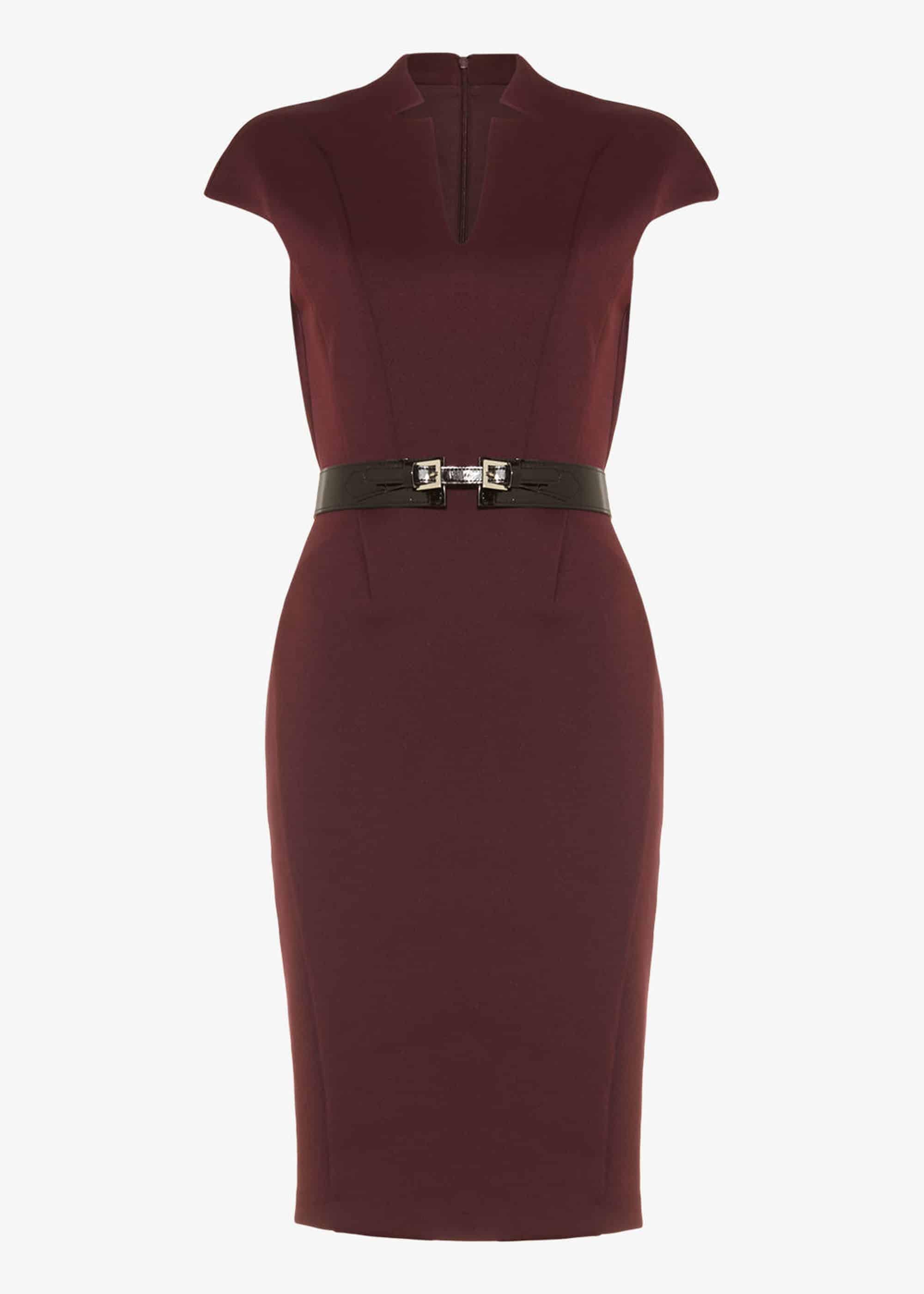 Abby Belted Scuba Dress