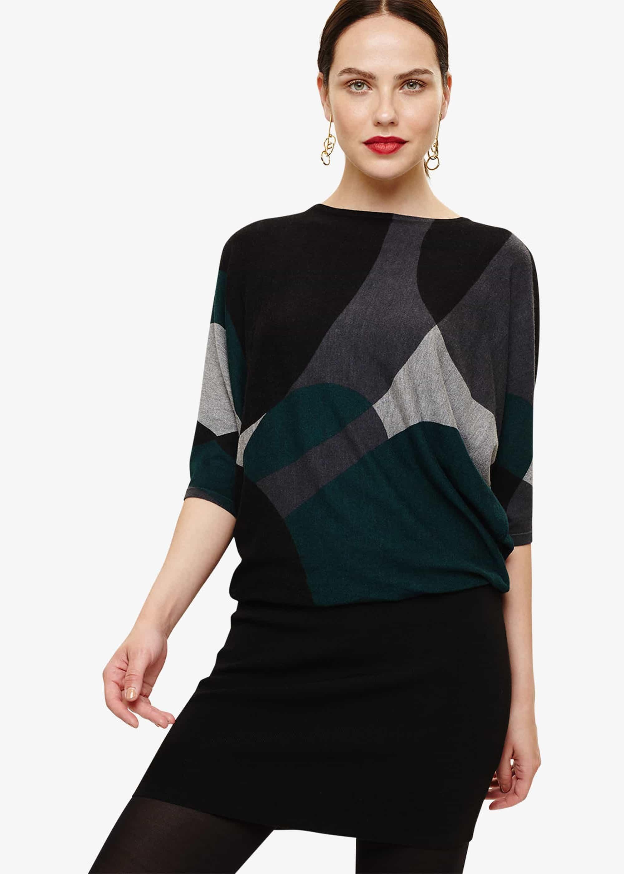 Becca Abstract Shape Print Dress