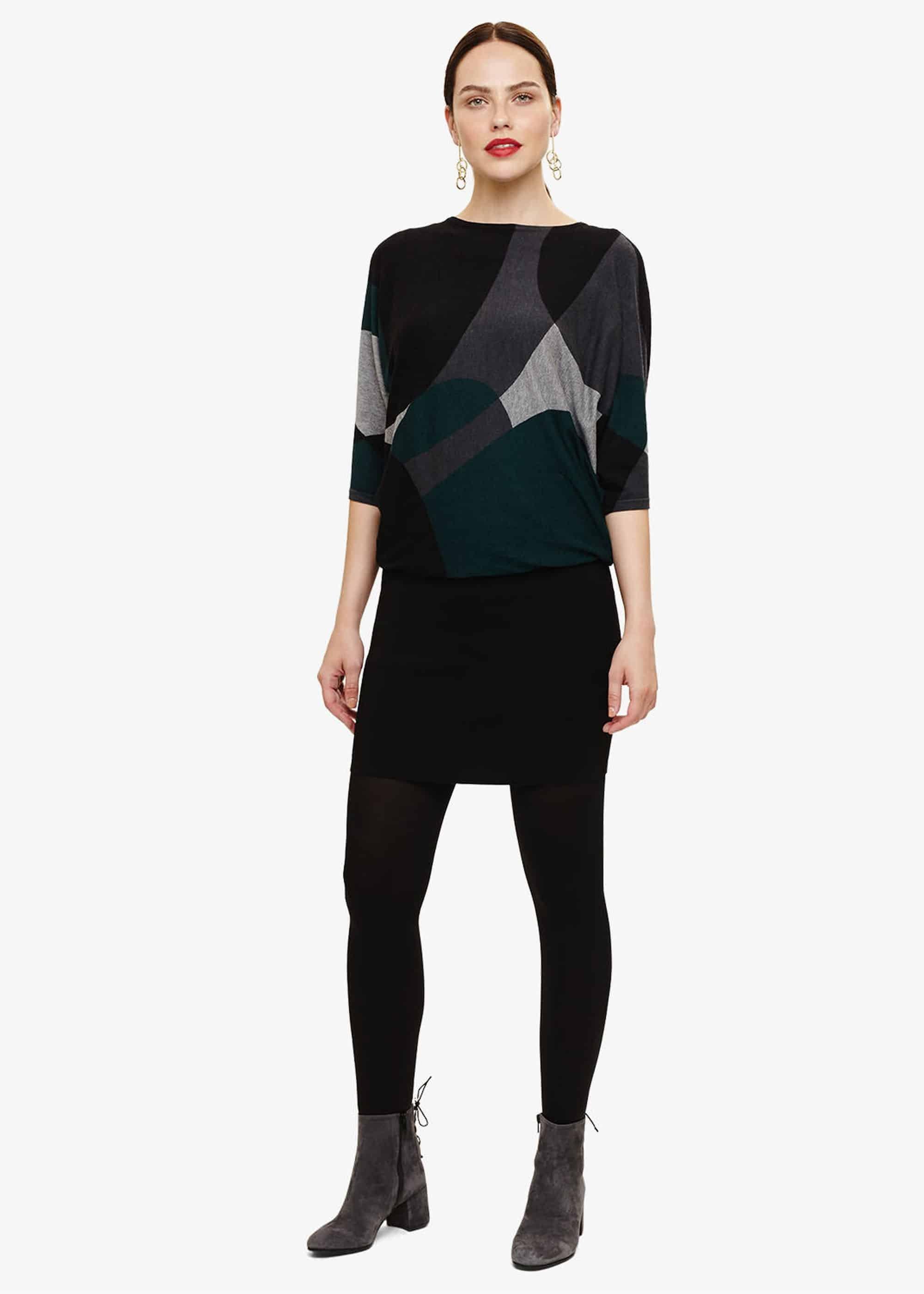 Becca Abstract Shape Print Dress