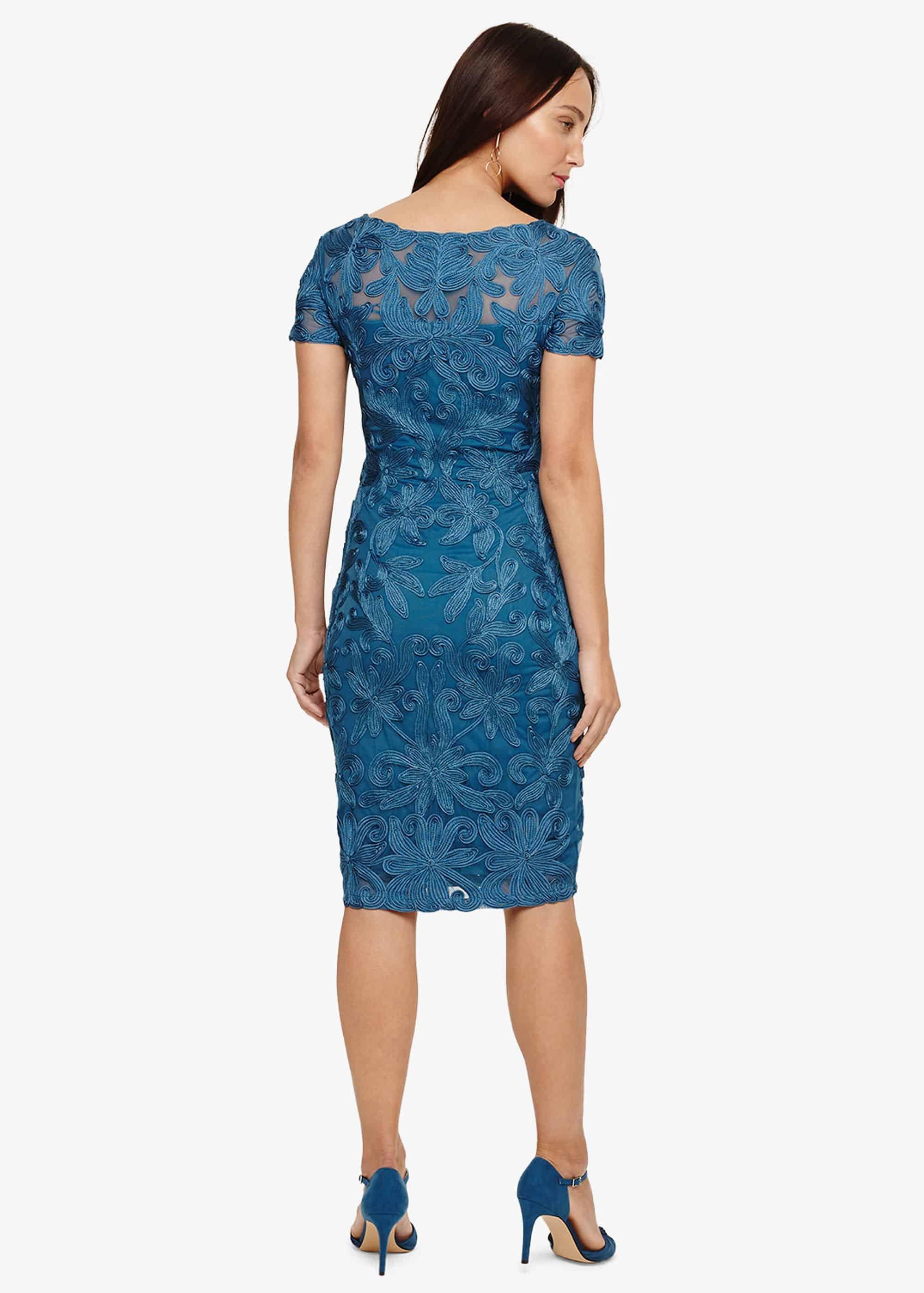 Indra Tapework Lace Dress