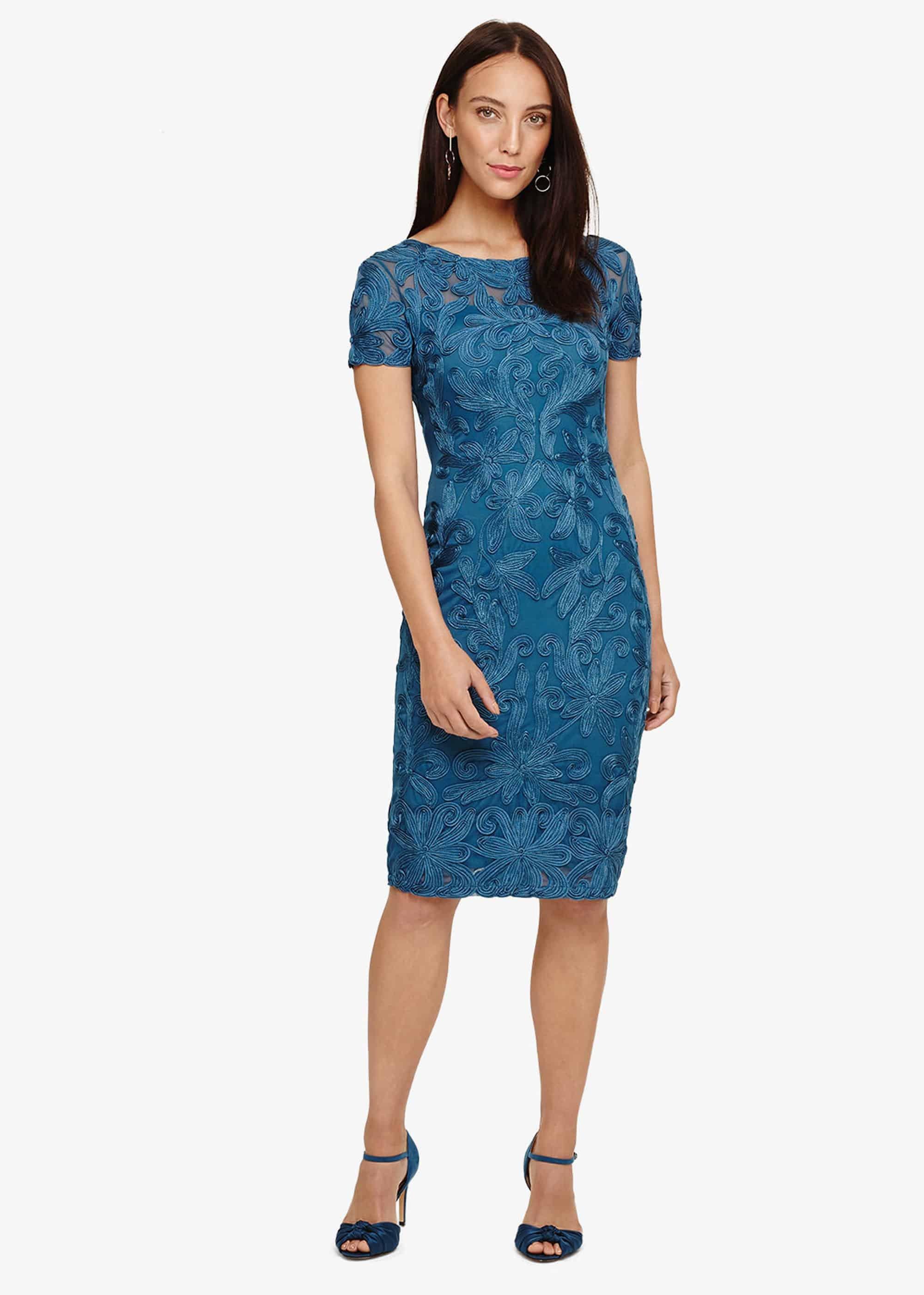 Indra Tapework Lace Dress