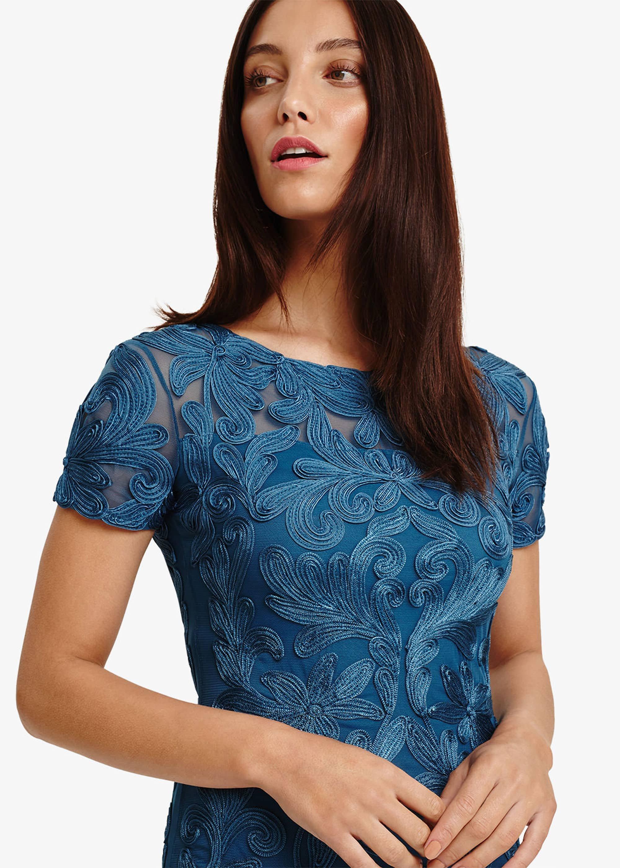 Indra Tapework Lace Dress