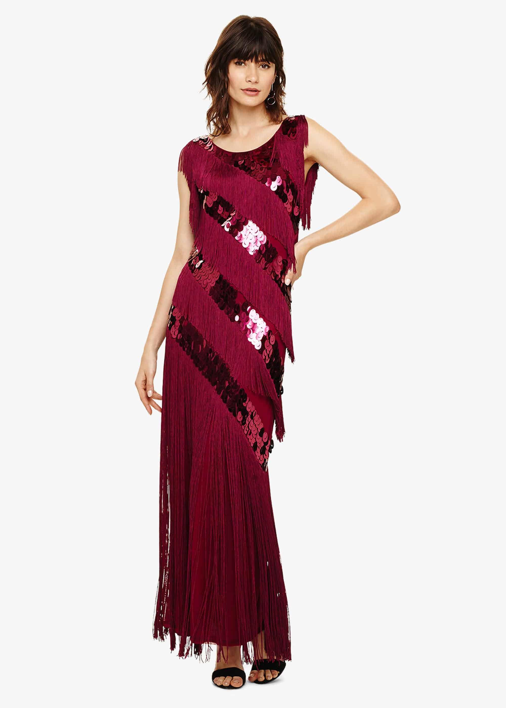 Annabeth Fringe Maxi Dress