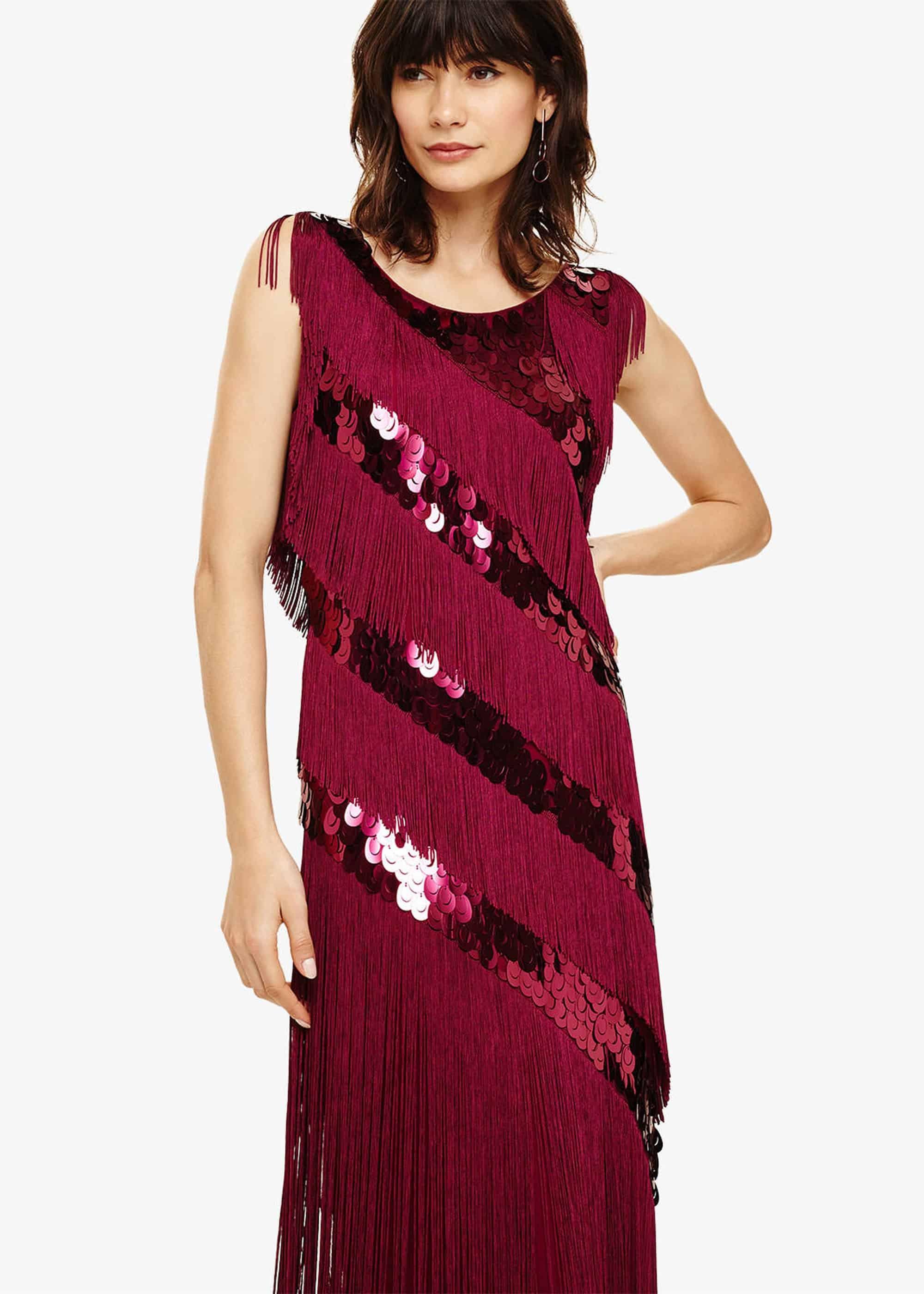 Annabeth Fringe Maxi Dress