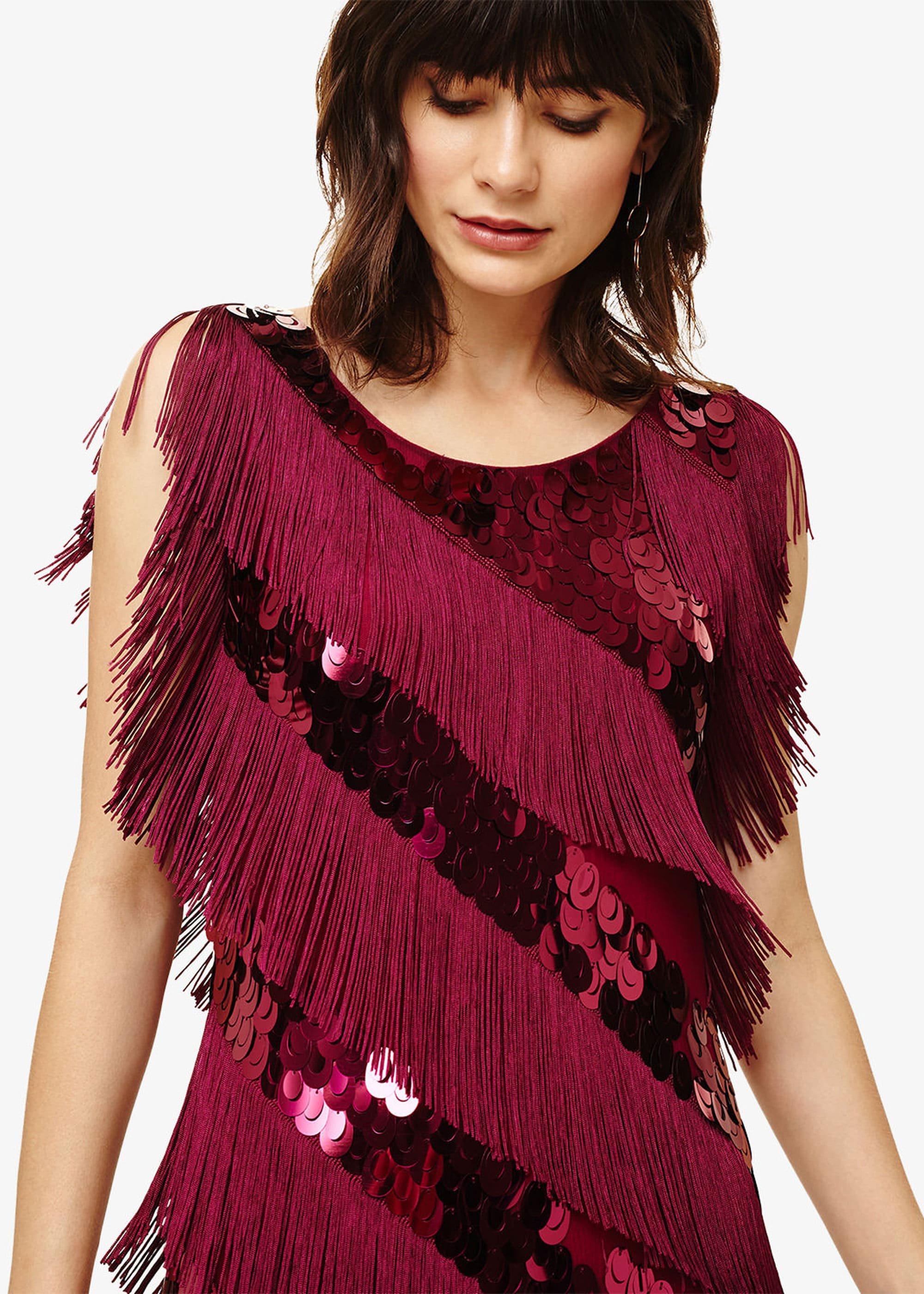 Annabeth Fringe Maxi Dress