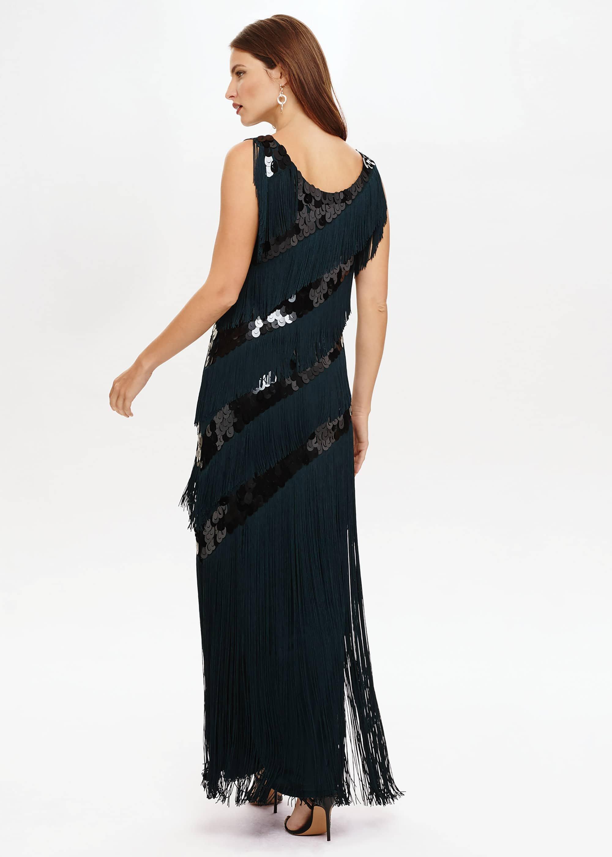 Annabeth Fringe Maxi Dress