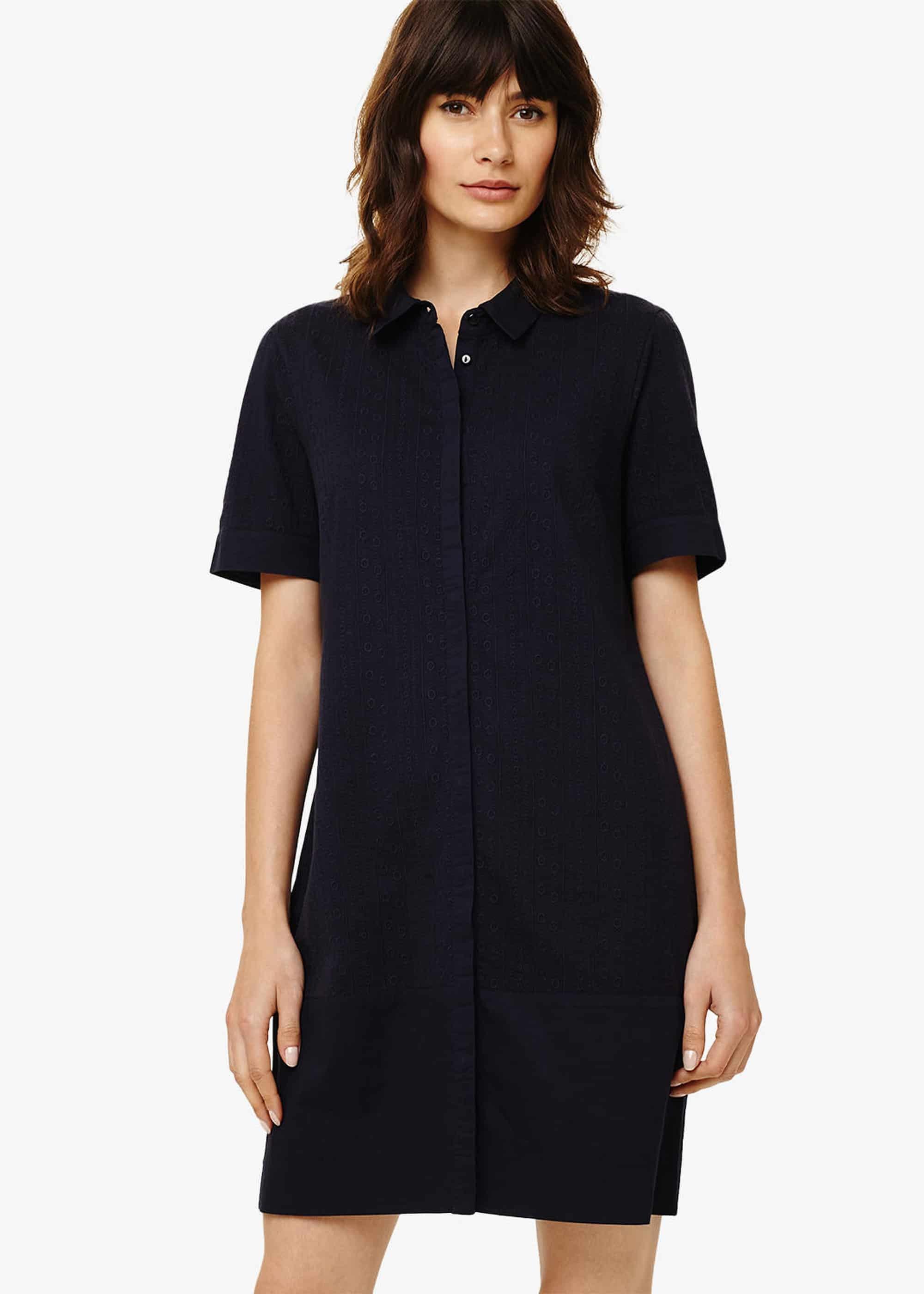 Evelyn Embroidered Shirt Dress