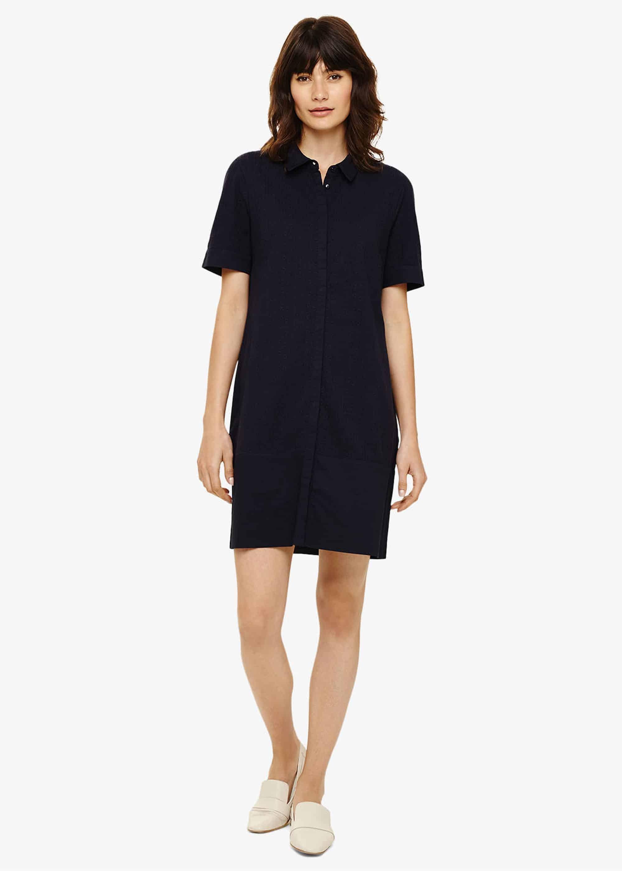 Evelyn Embroidered Shirt Dress
