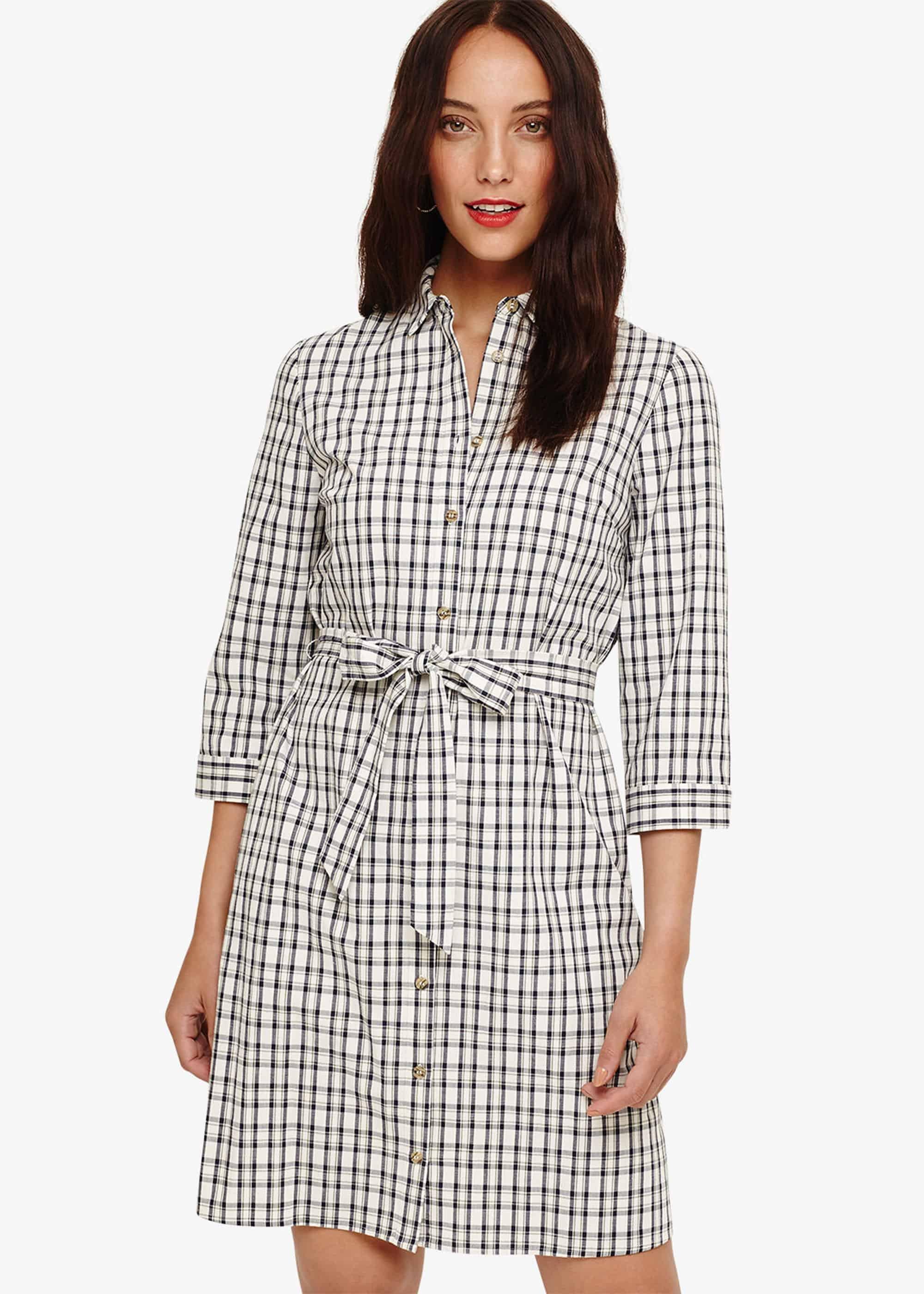 Lorenna Check Dress
