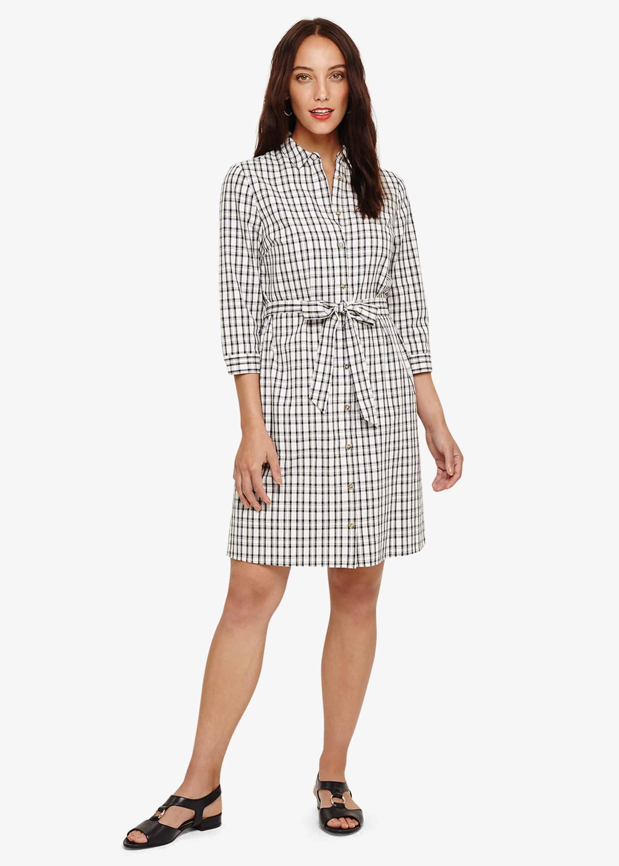 Lorenna Check Dress