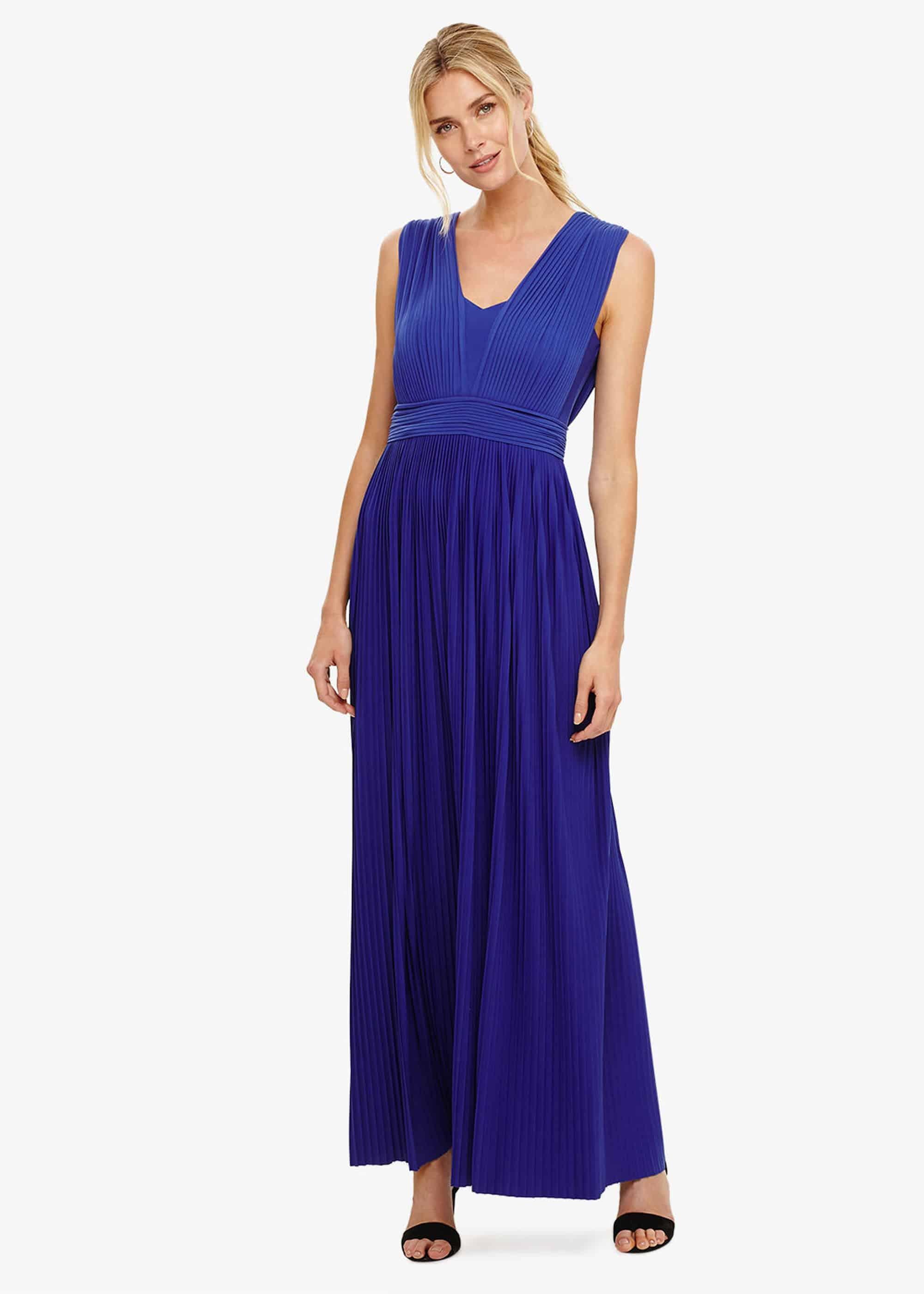 Aldora Pleated Maxi Dress