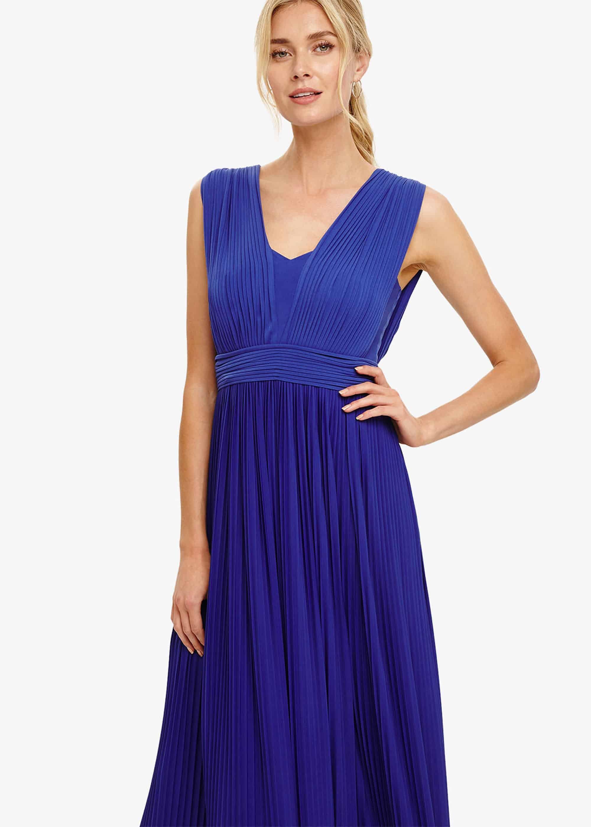 Aldora Pleated Maxi Dress