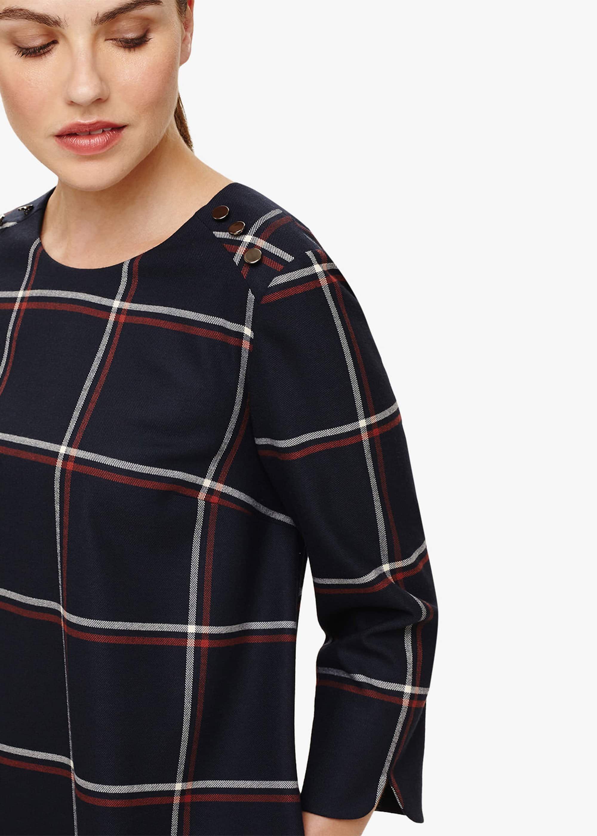 Daya Check Swing Tunic Dress