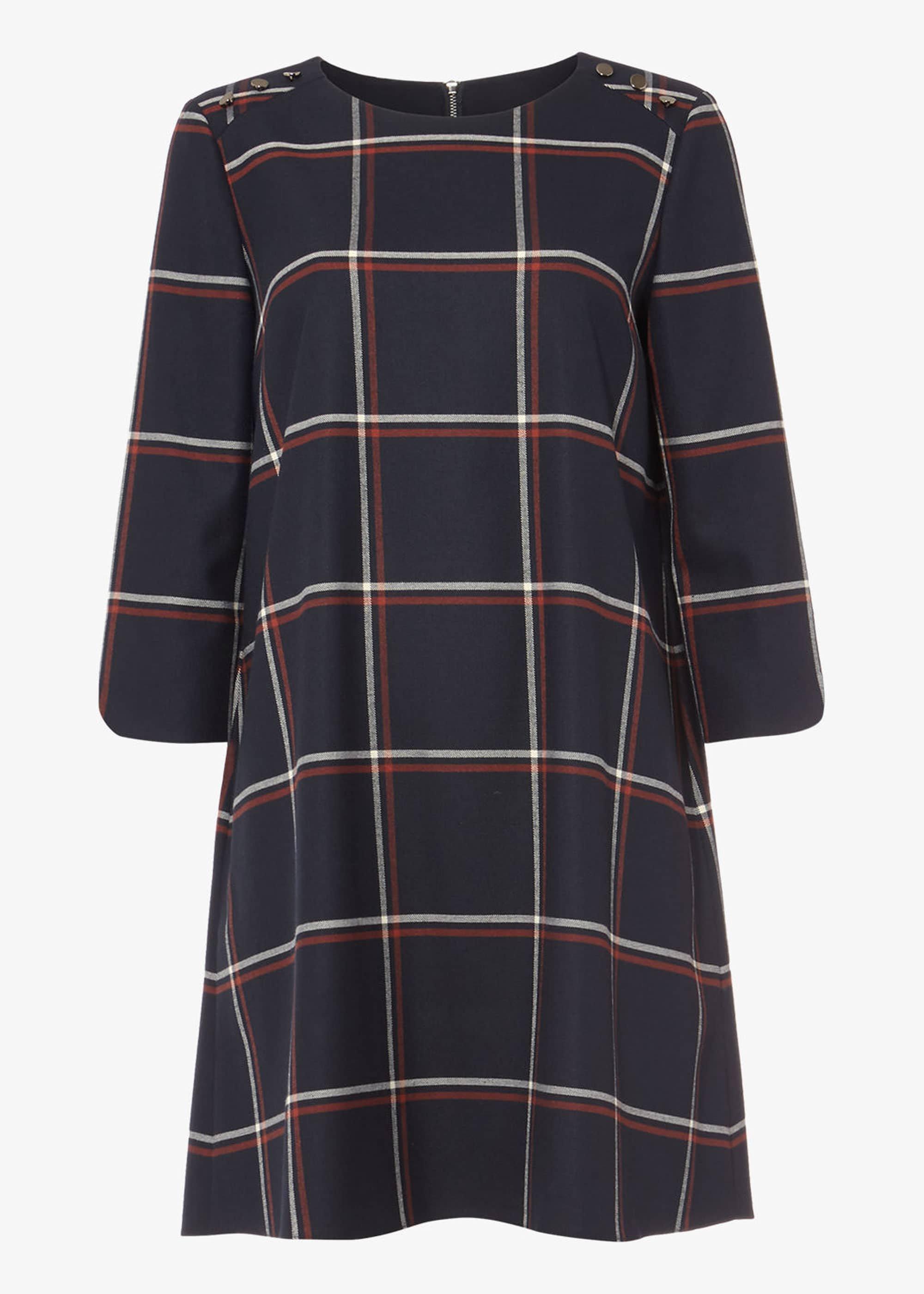 Daya Check Swing Tunic Dress