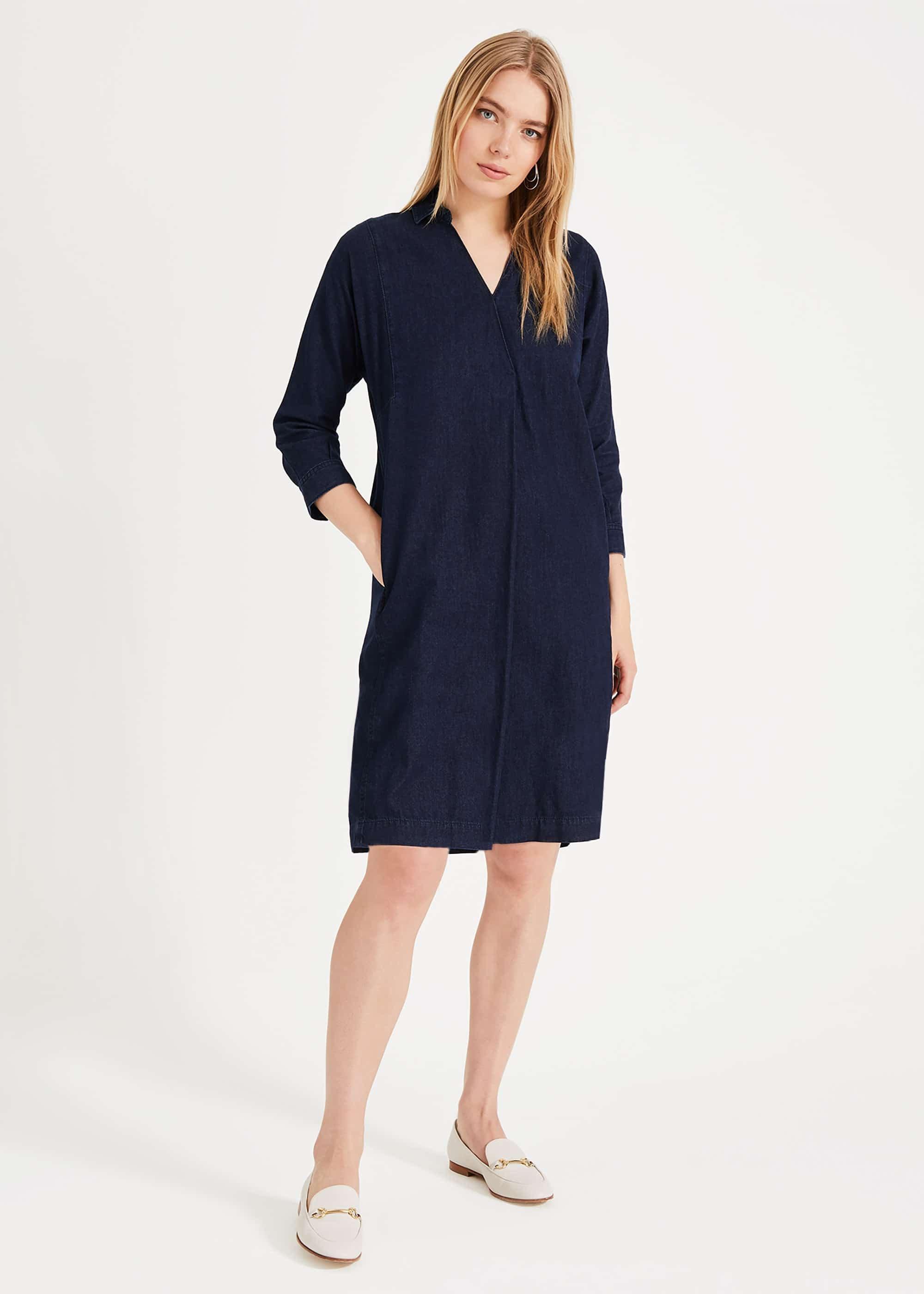 Kathy Denim Shirt Dress