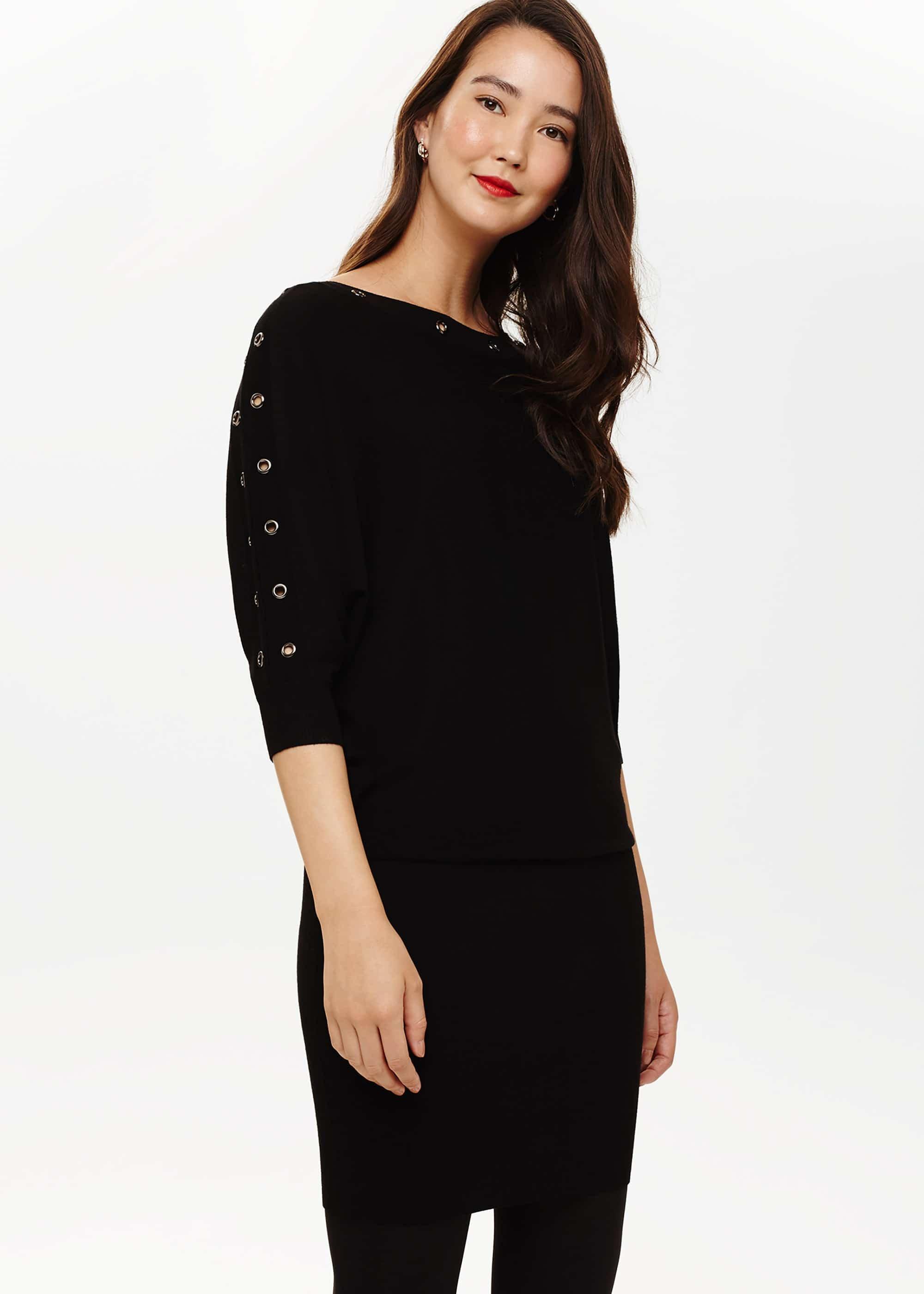 Becca Eyelet Knitted Dress