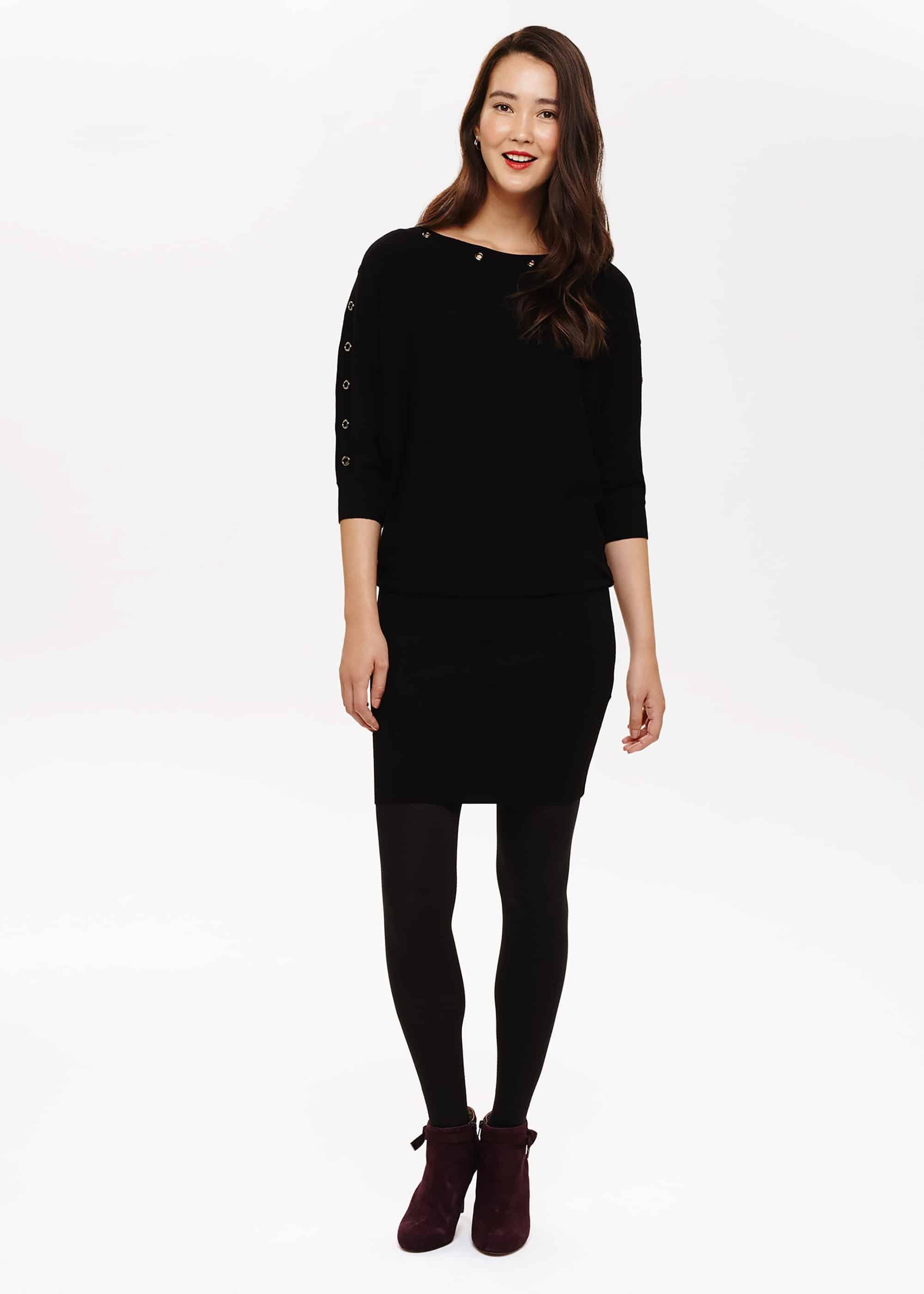 Becca Eyelet Knitted Dress