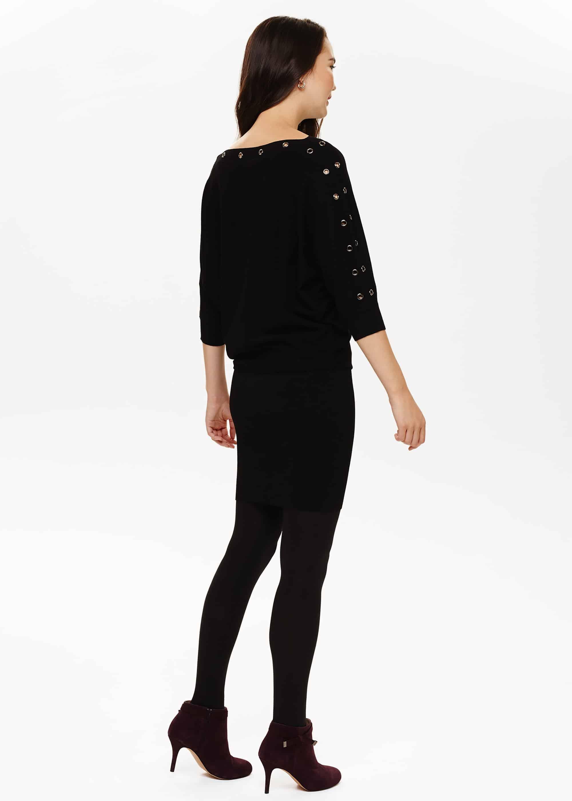 Becca Eyelet Knitted Dress