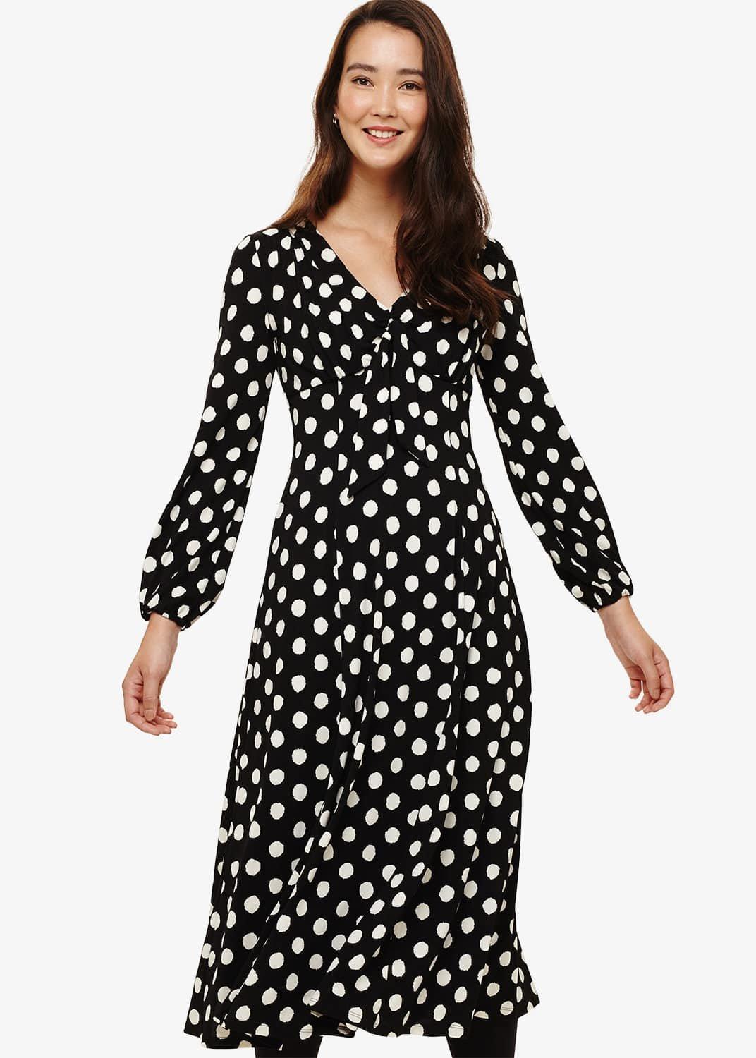 Siana Spot Midi Dress