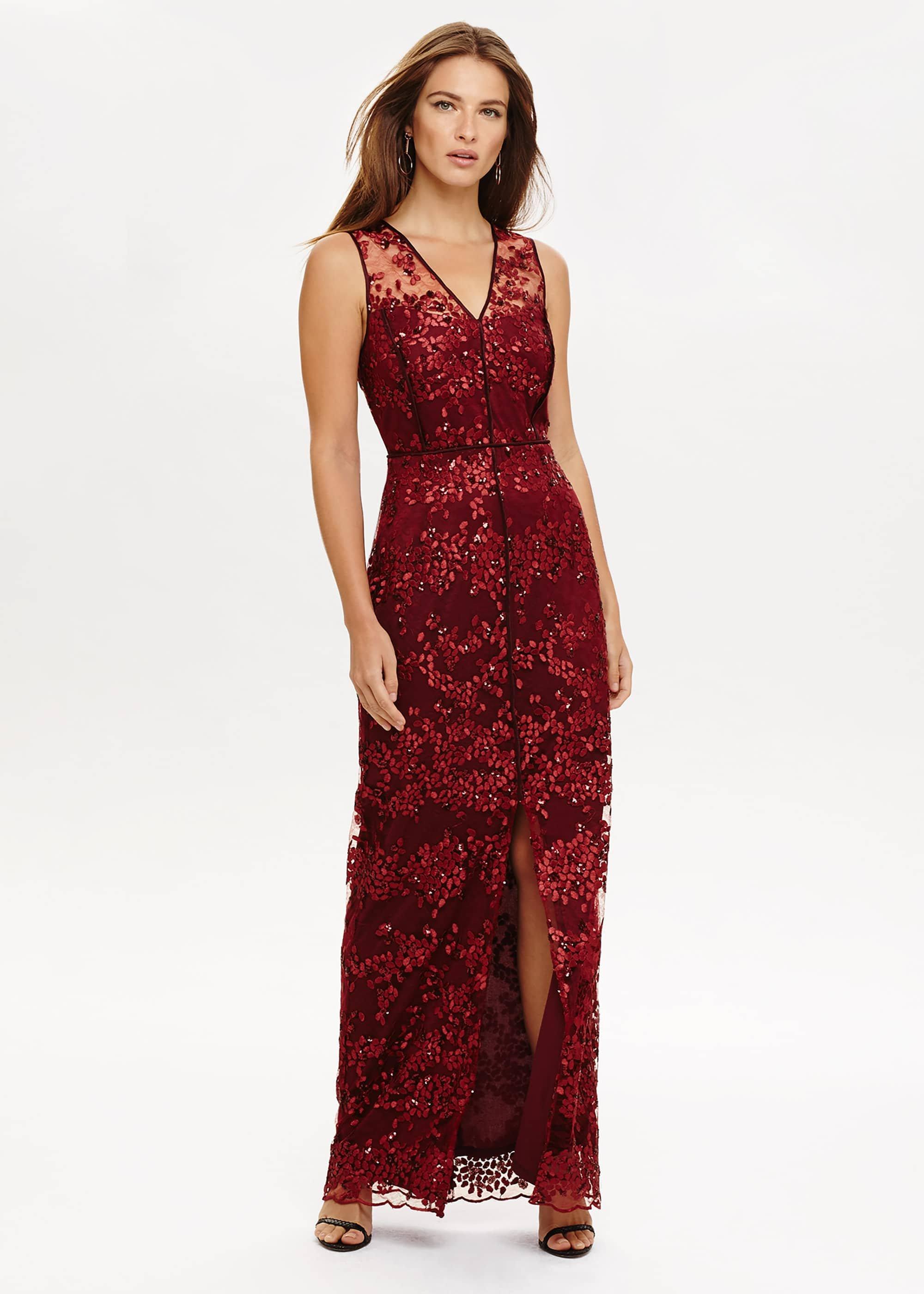 Jolene Sequin Lace Maxi Dress