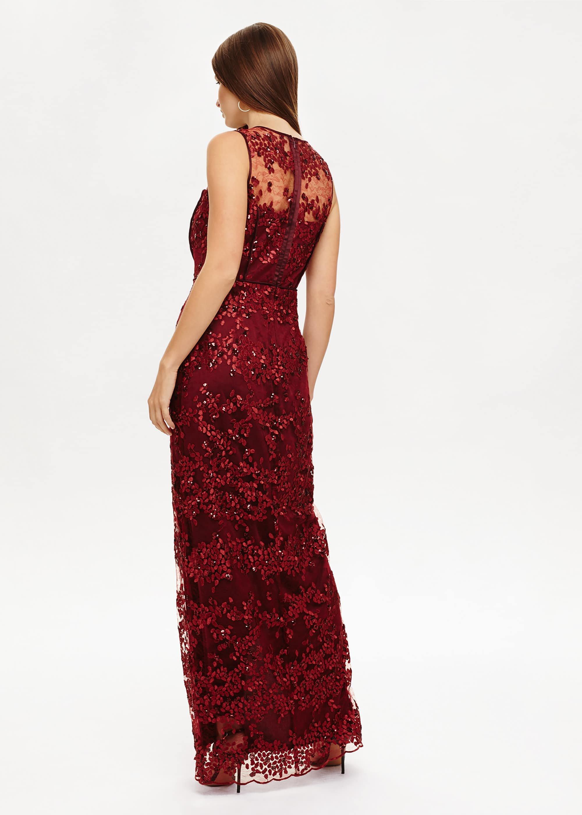Jolene Sequin Lace Maxi Dress