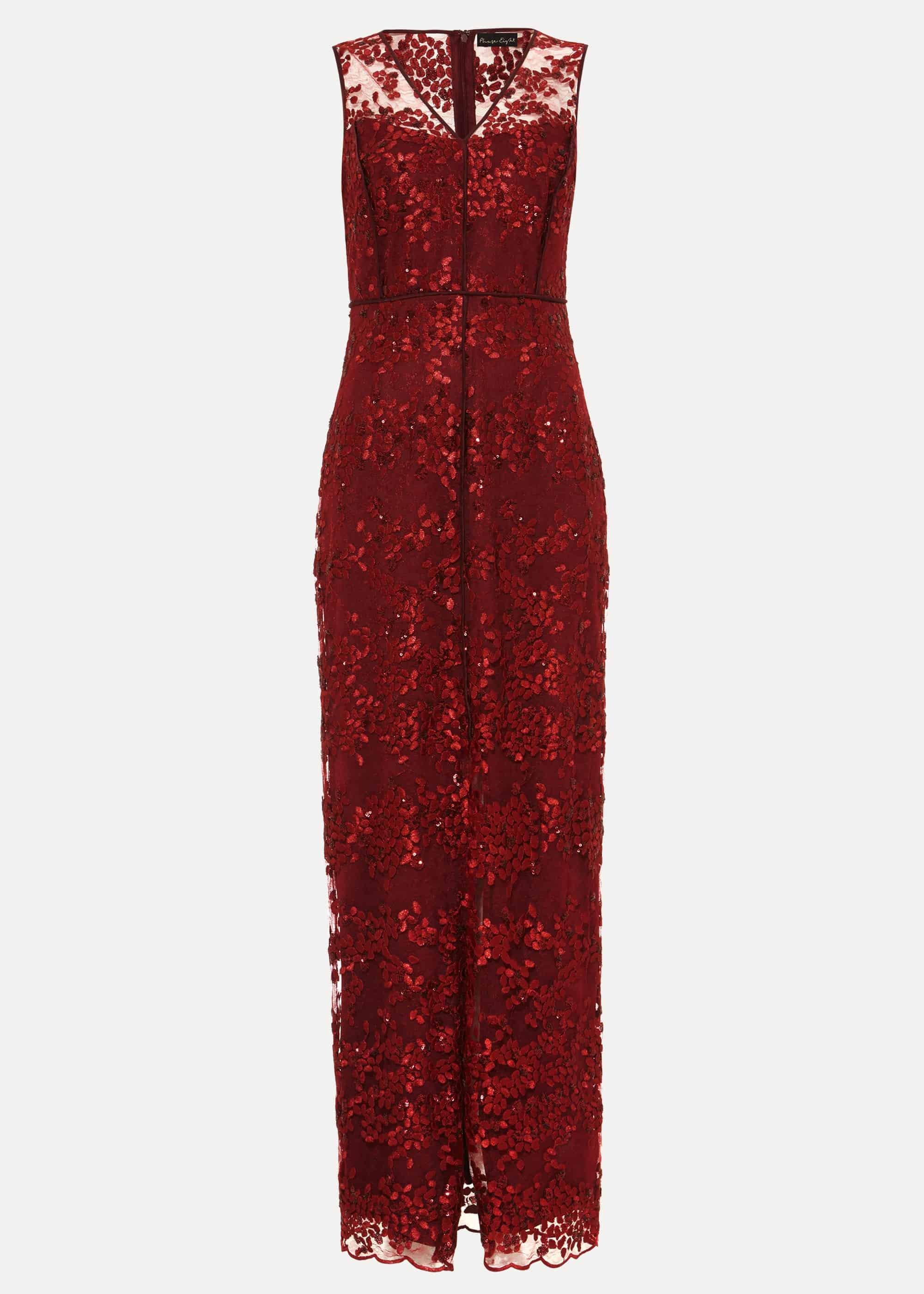 Jolene Sequin Lace Maxi Dress
