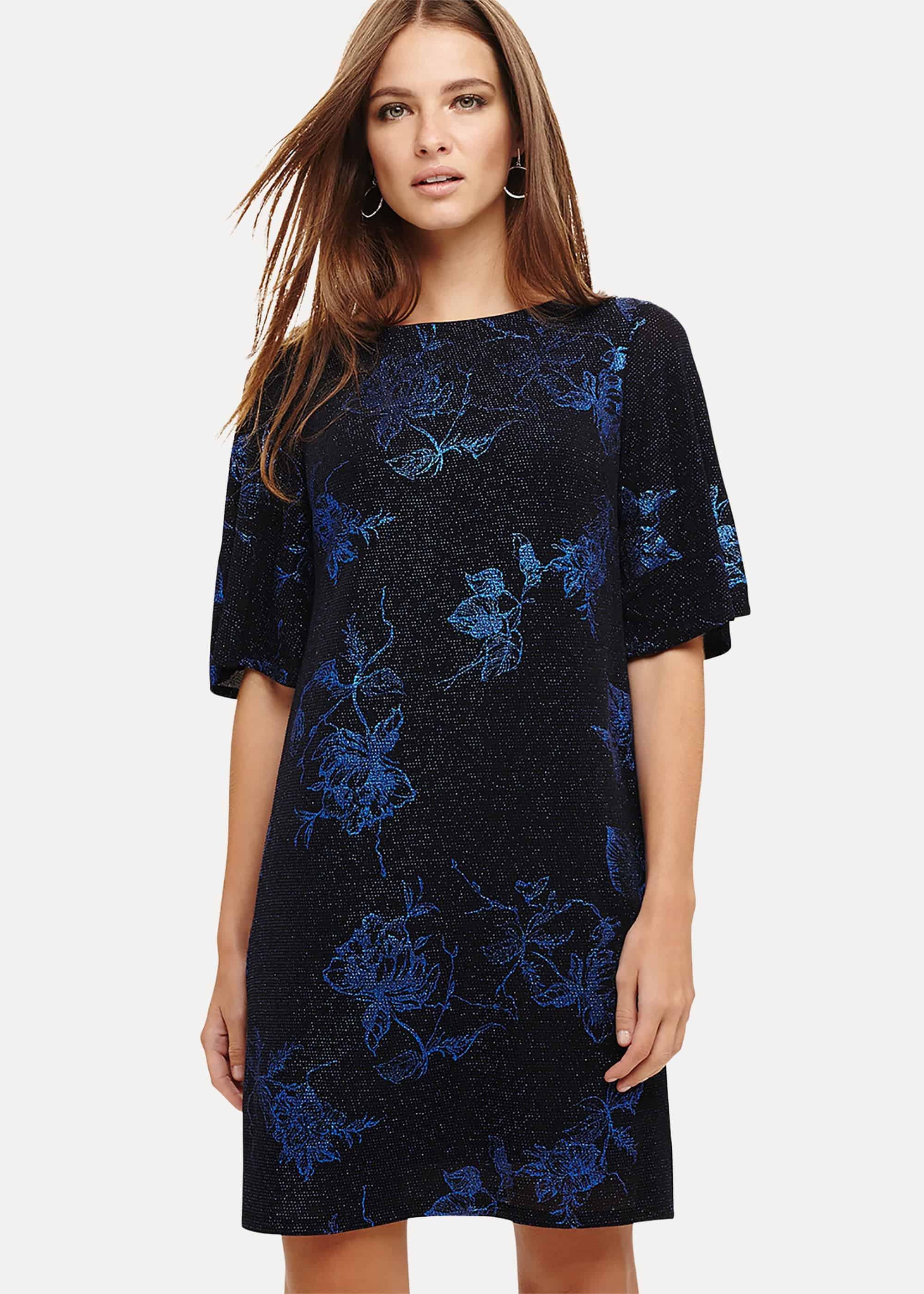 Flynn Floral Jacquard Dress