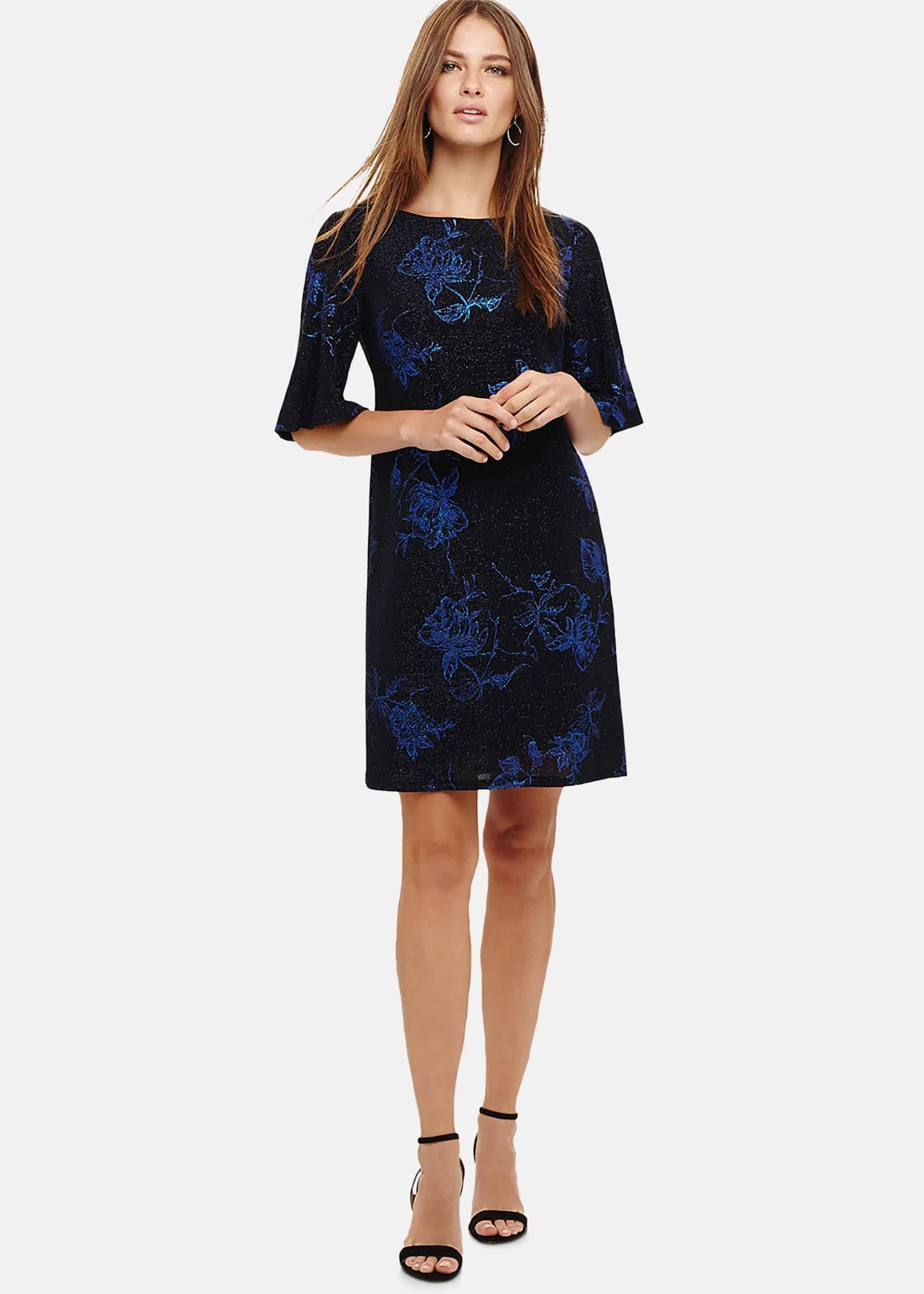 Flynn Floral Jacquard Dress