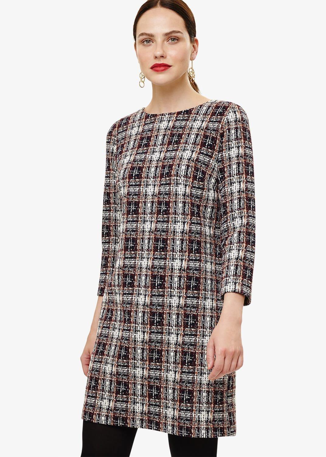 Chasity Check Tunic Dress