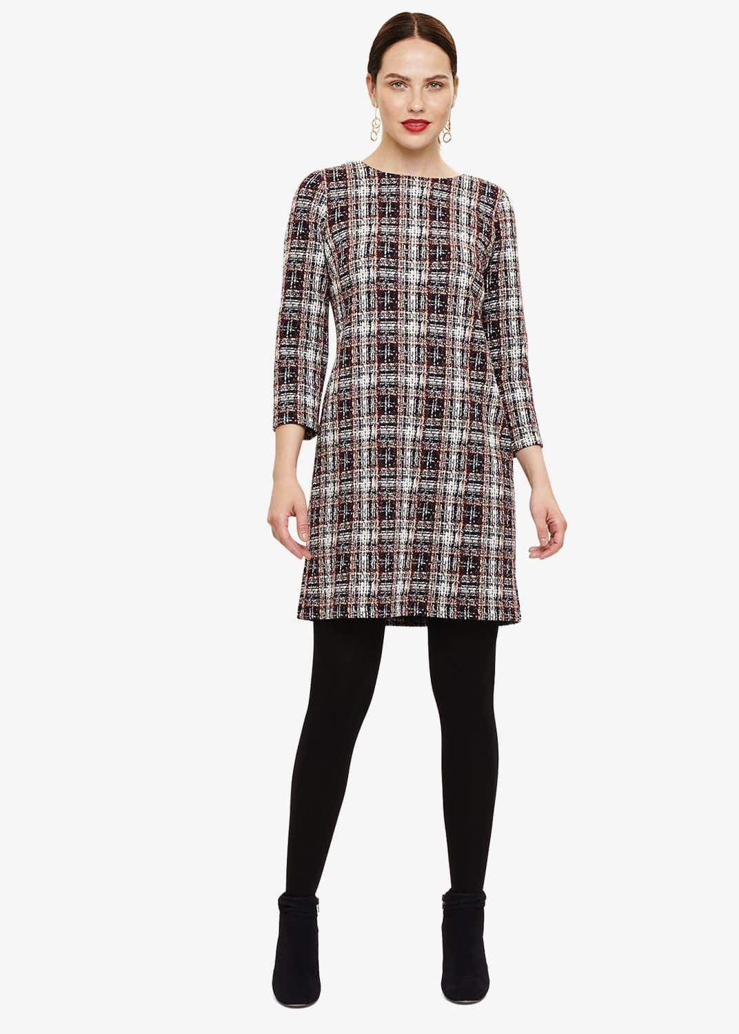 Chasity Check Tunic Dress