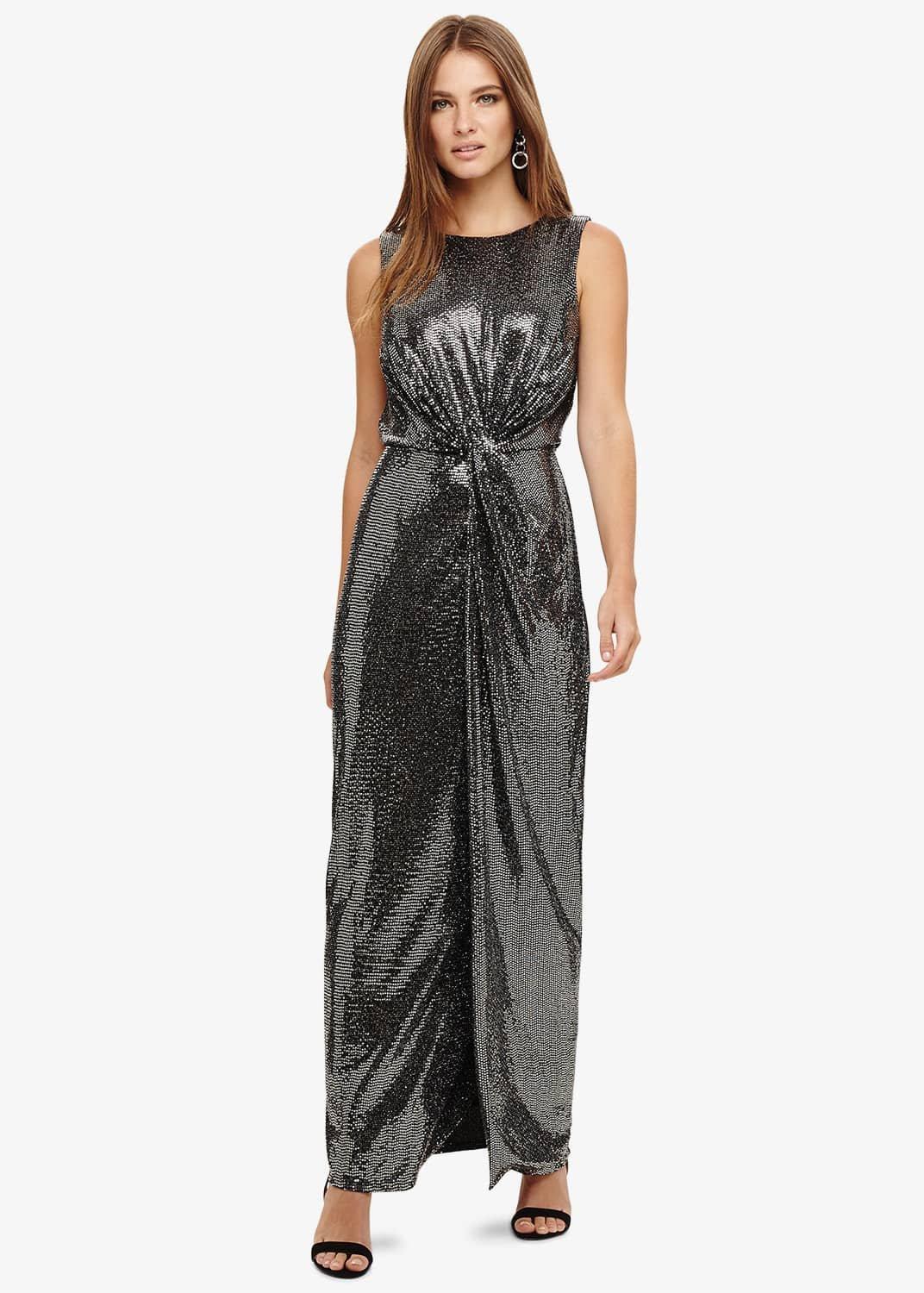 Dahlia Shimmer Twist Maxi Dress
