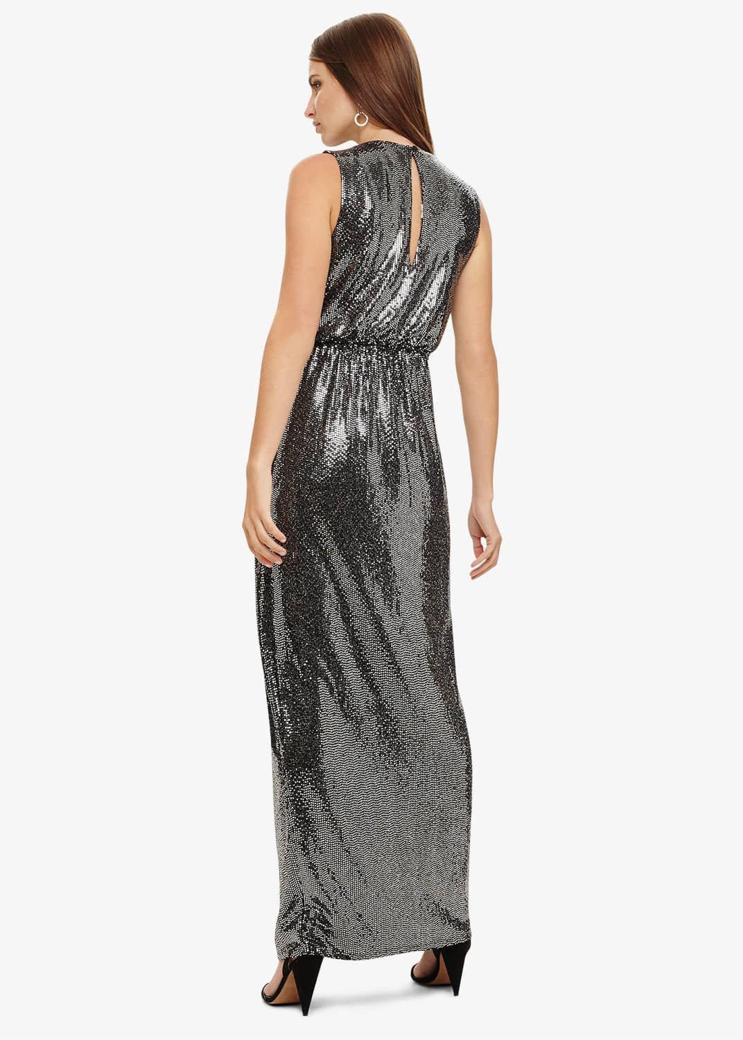 Dahlia Shimmer Twist Maxi Dress