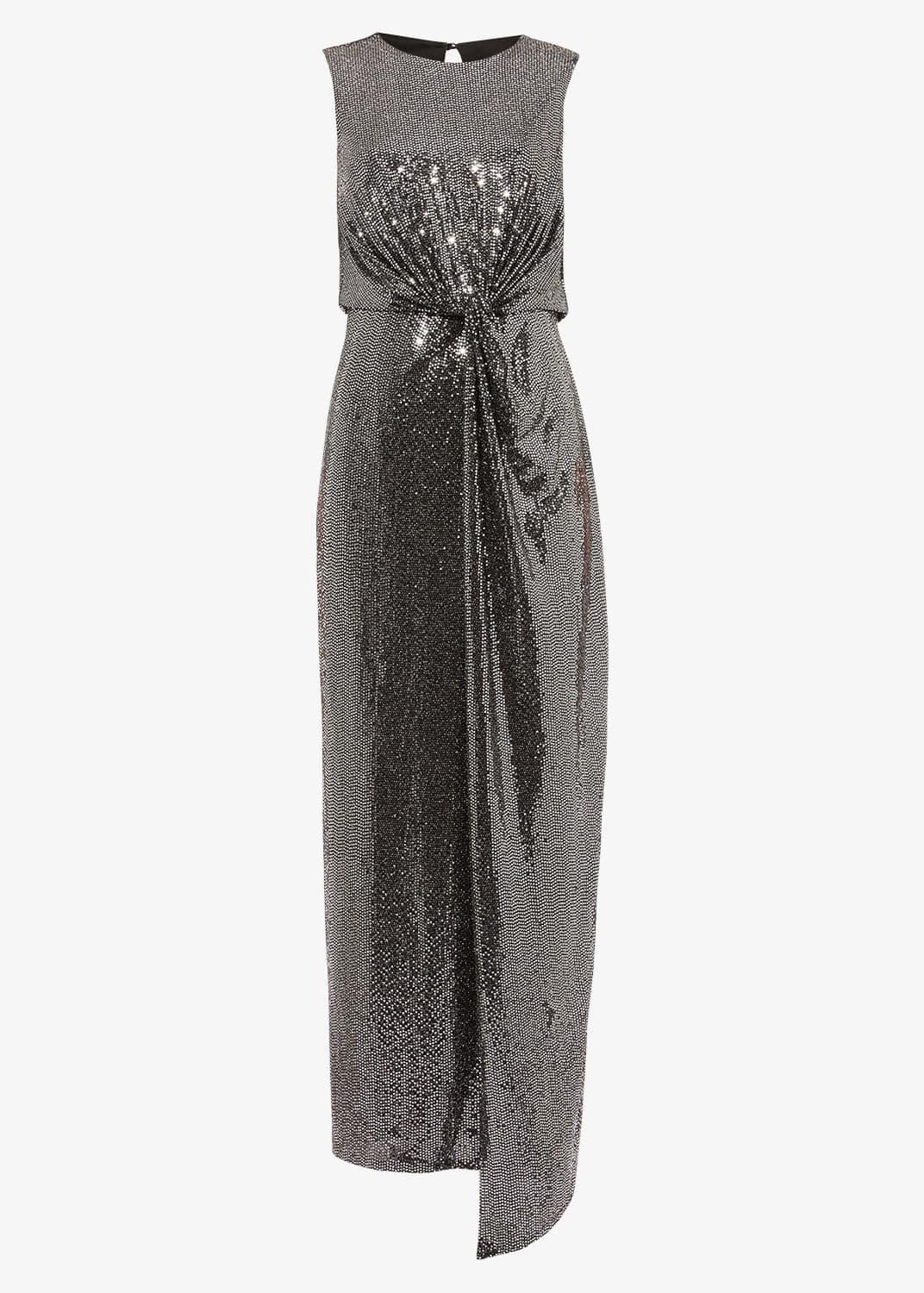 Dahlia Shimmer Twist Maxi Dress